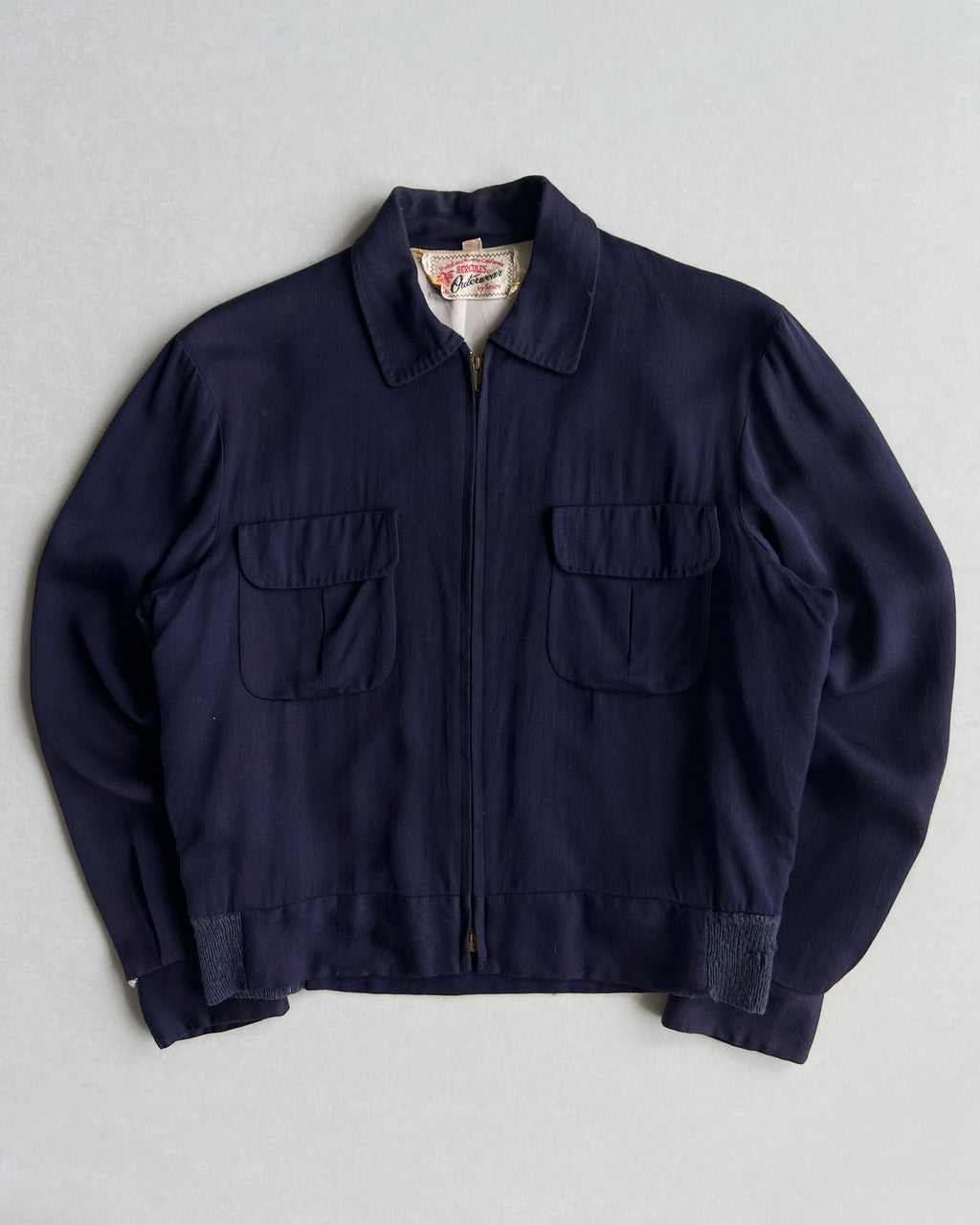 1950S PURPLE GABARDINE ROCKABILLY RICKY JACKET (S-L)