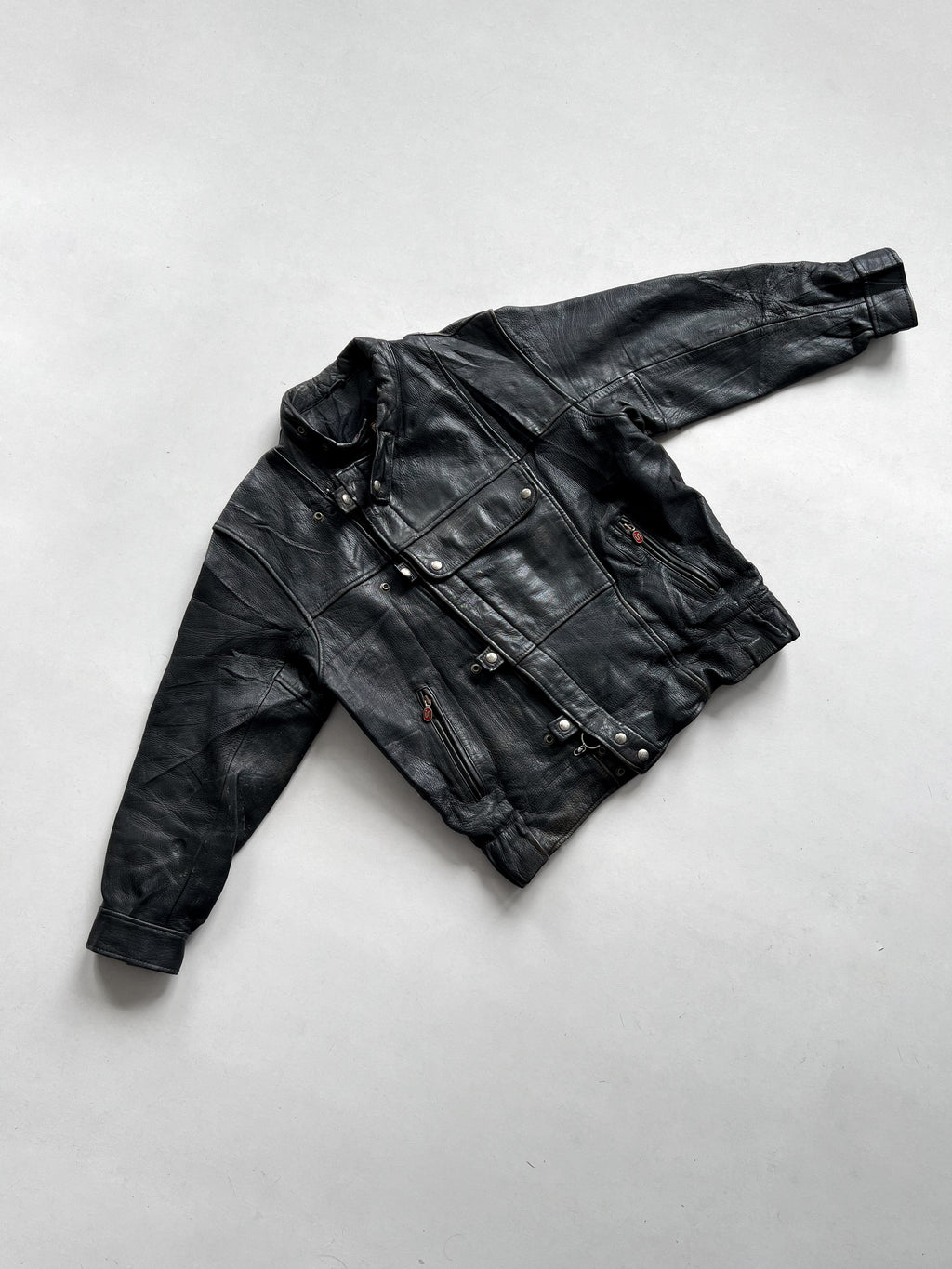 1980S SEGURA MILITARY MOTORCYCLE LEATHER JACKET (ML)