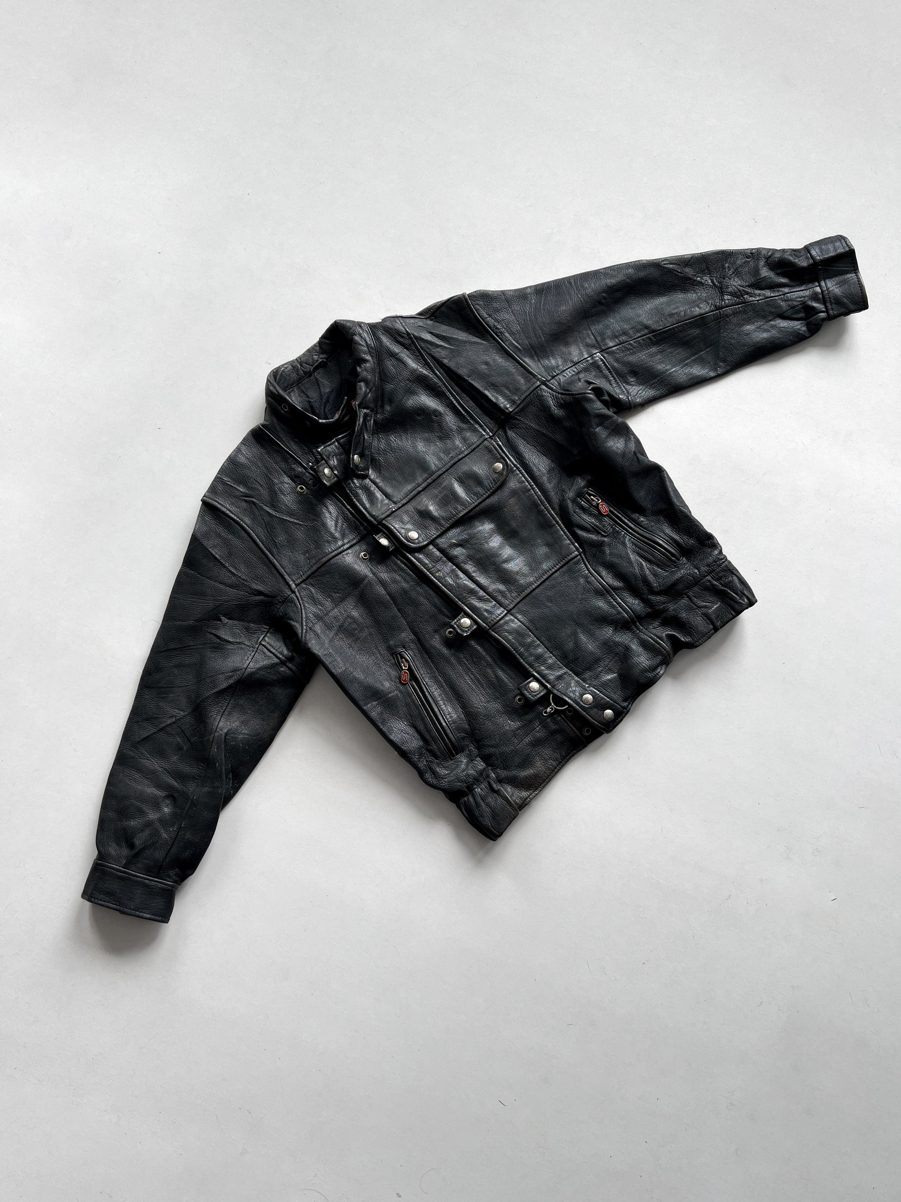 1980S SEGURA MILITARY MOTORCYCLE LEATHER JACKET (ML)