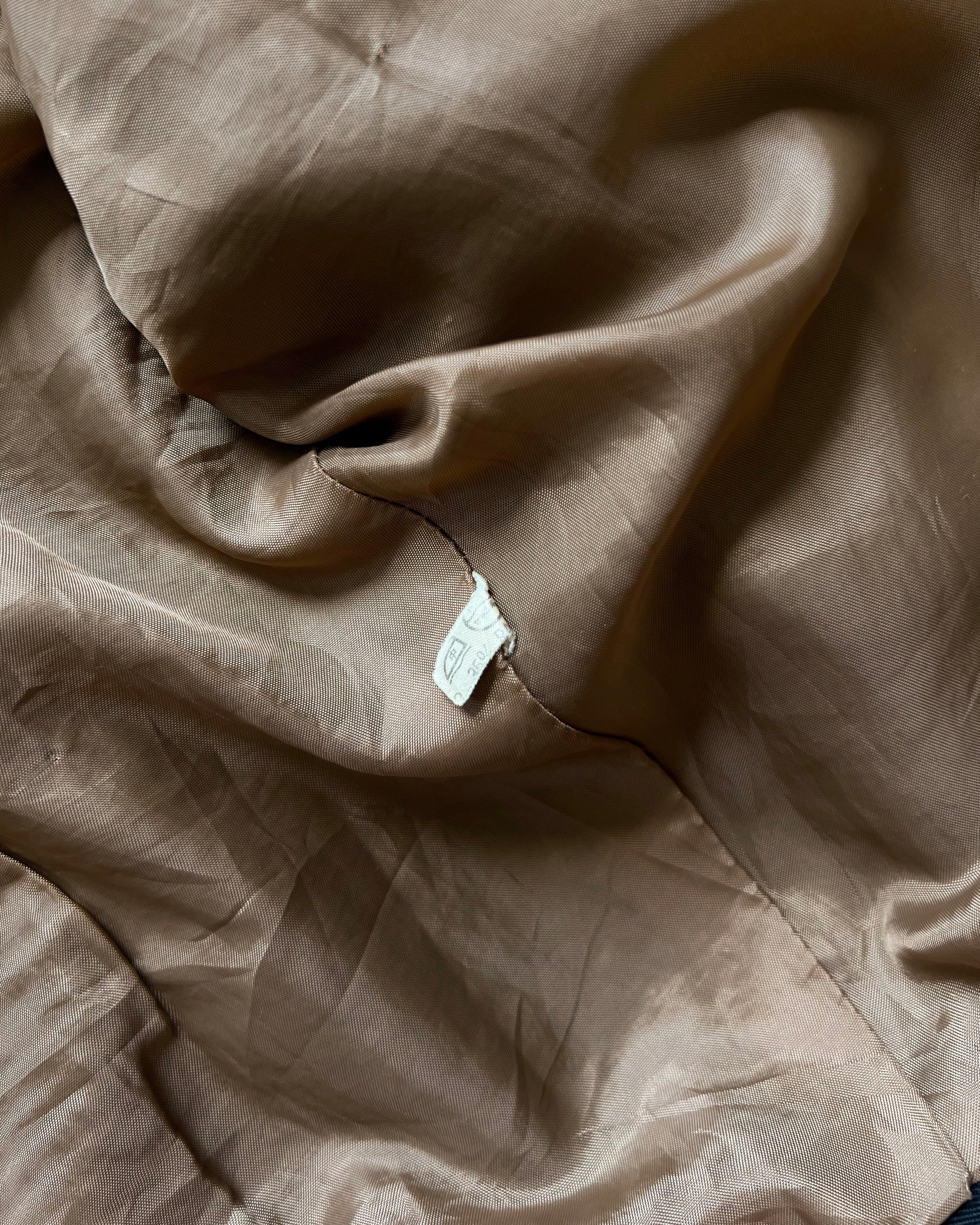 1990S CREAM SODA GABARDINE ROCKABILLY JACKET (L)
