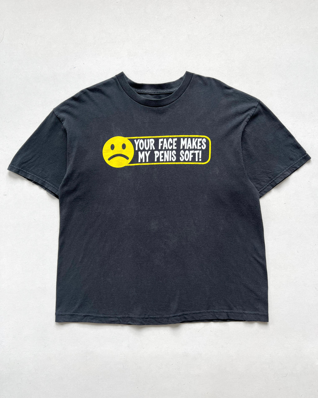 2000S 'YOUR FACE MAKES MY PENIS SOFT' TEE (L)