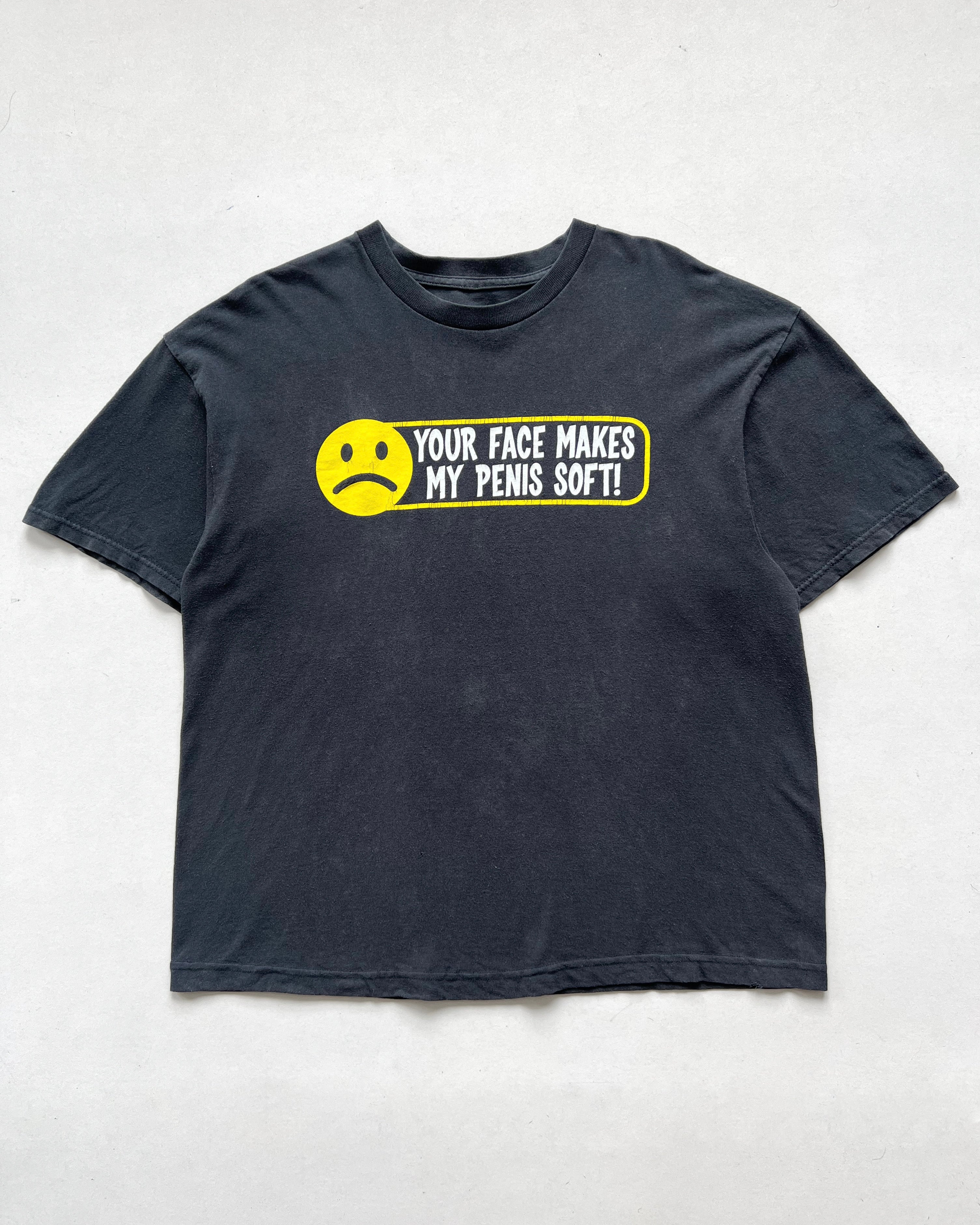 2000S 'YOUR FACE MAKES MY PENIS SOFT' TEE (L)