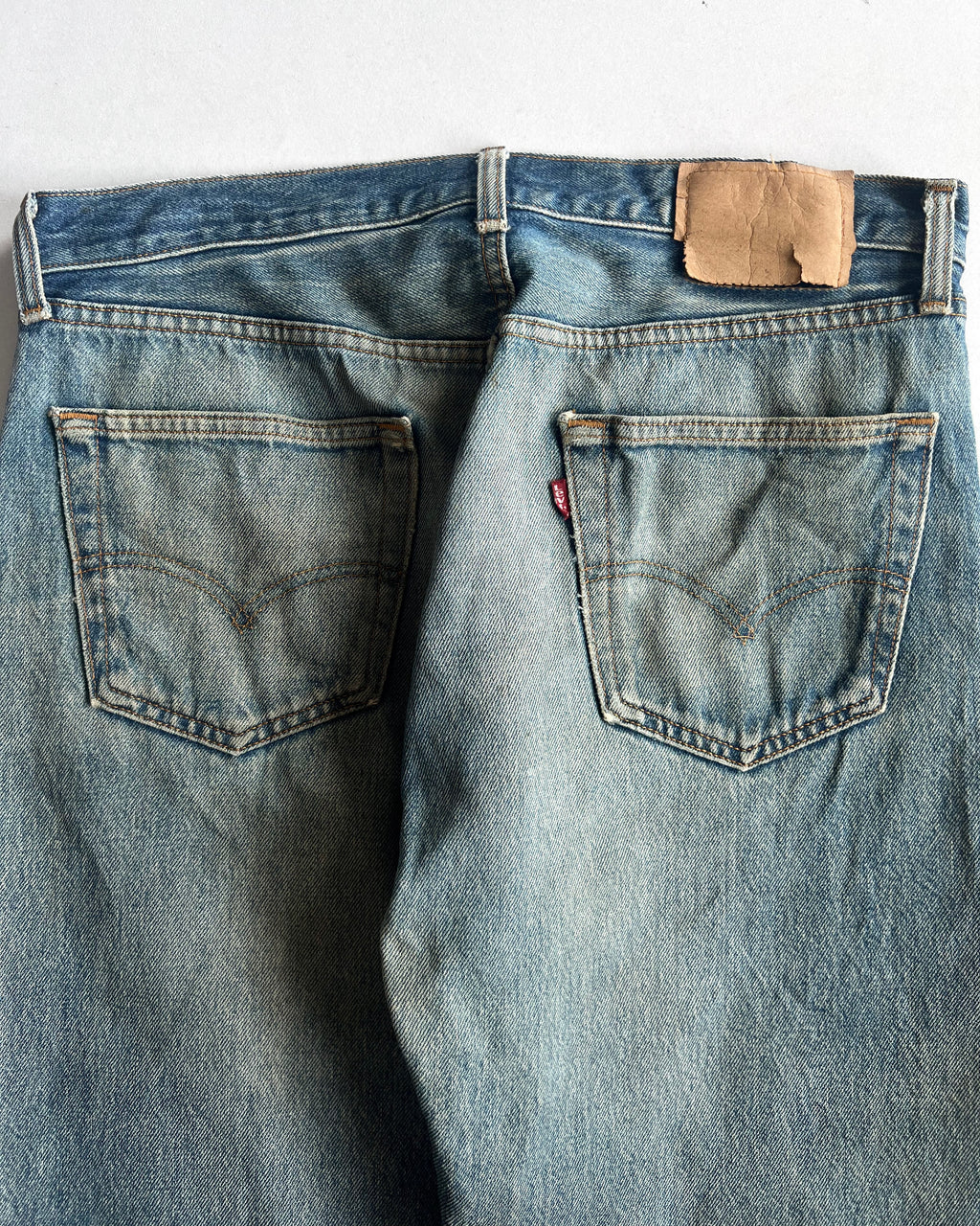1990S FADED WASHED LEVI'S 501 JEANS (34)