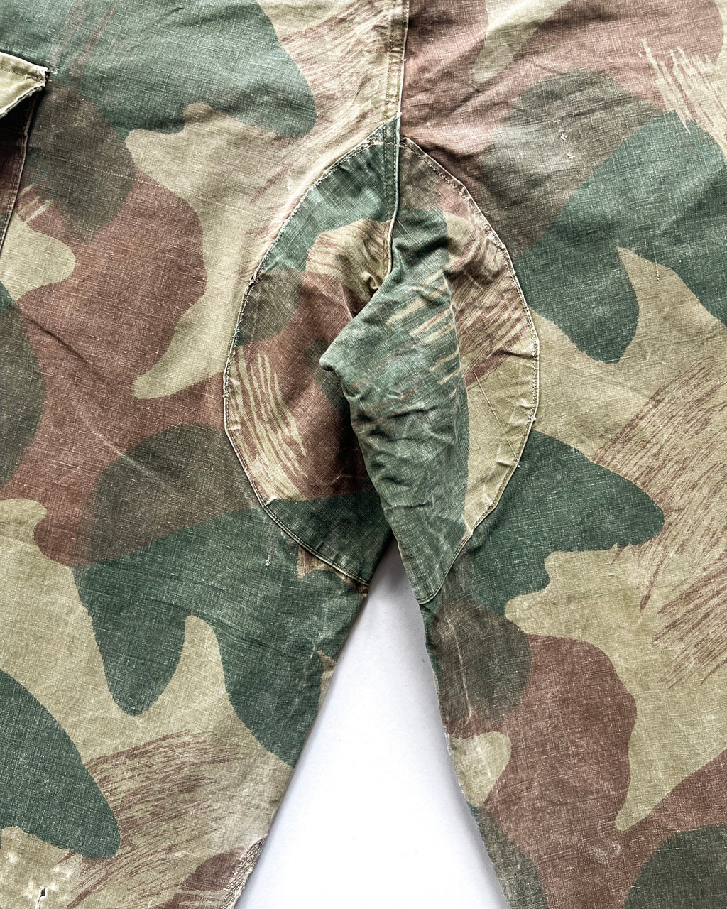 1950S BELGIUM ARMY BRUSHSTROKE CAMO PANTS (36-39)