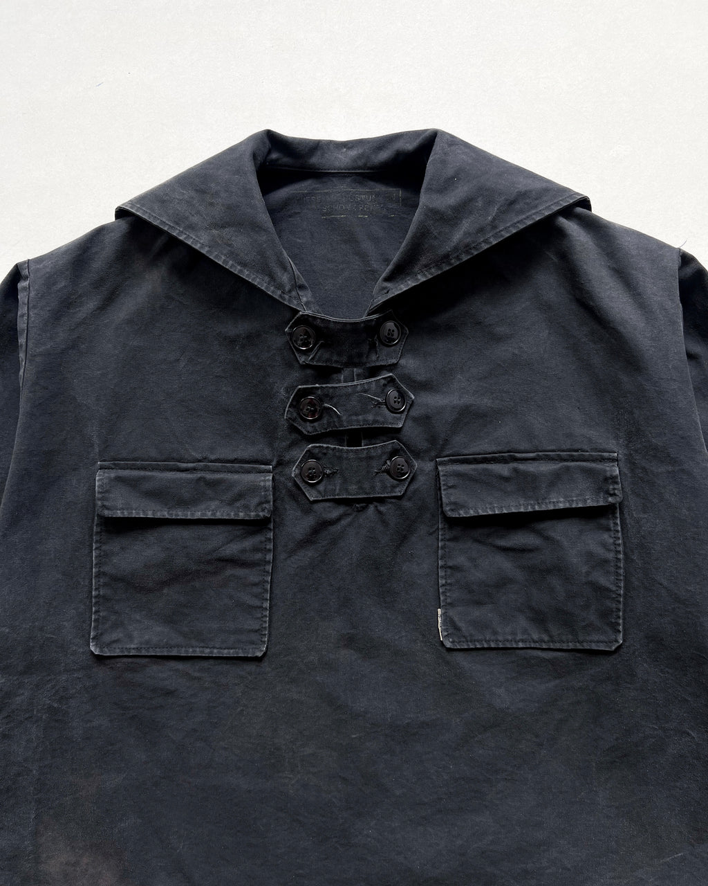 1960S BLACK GERMANY SAILOR SMOCK (XL)