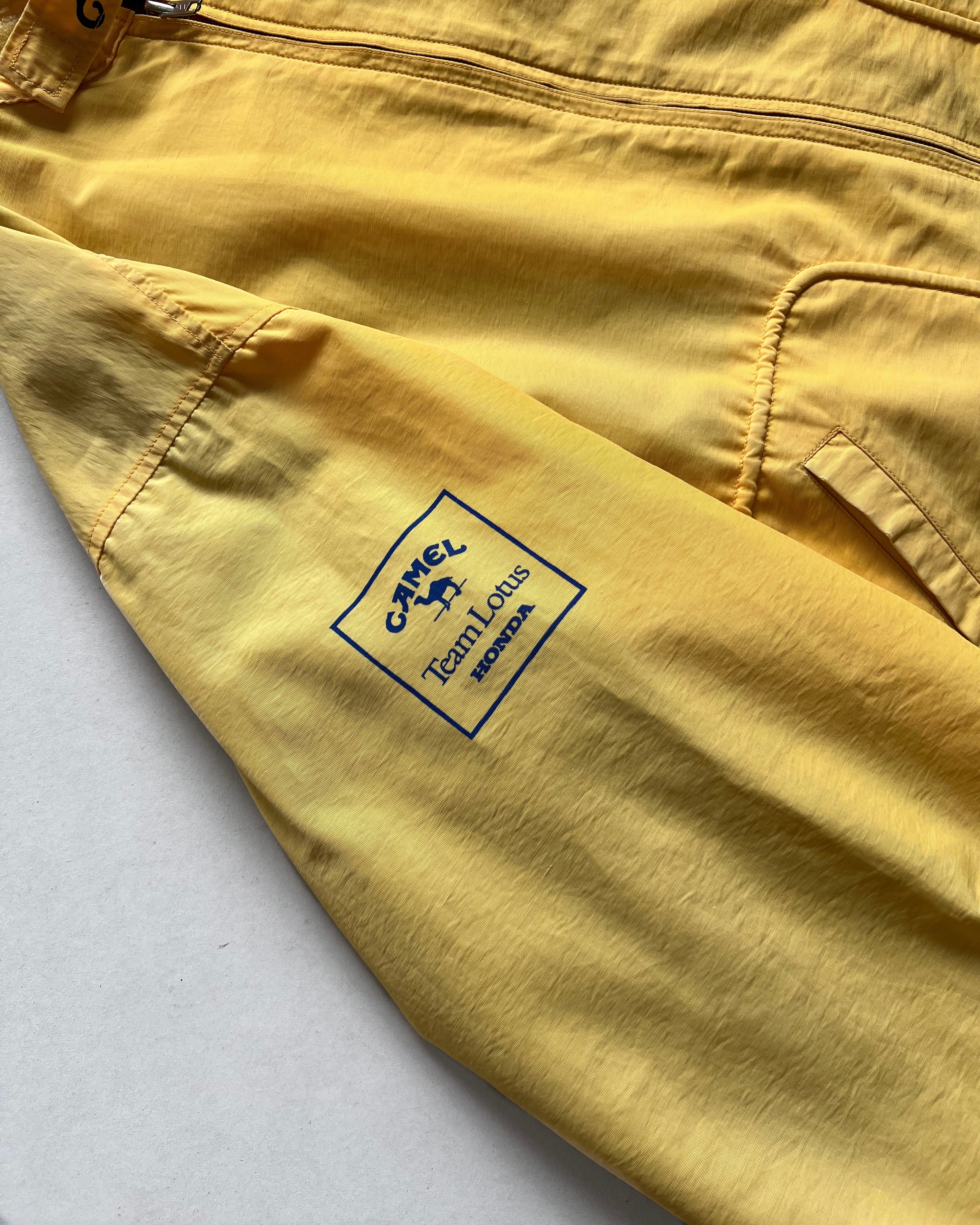 1980S CAMEL TEAM LOTUS HONDA F1 SUZUKA GRAND PRIX RACING JACKET (L)
