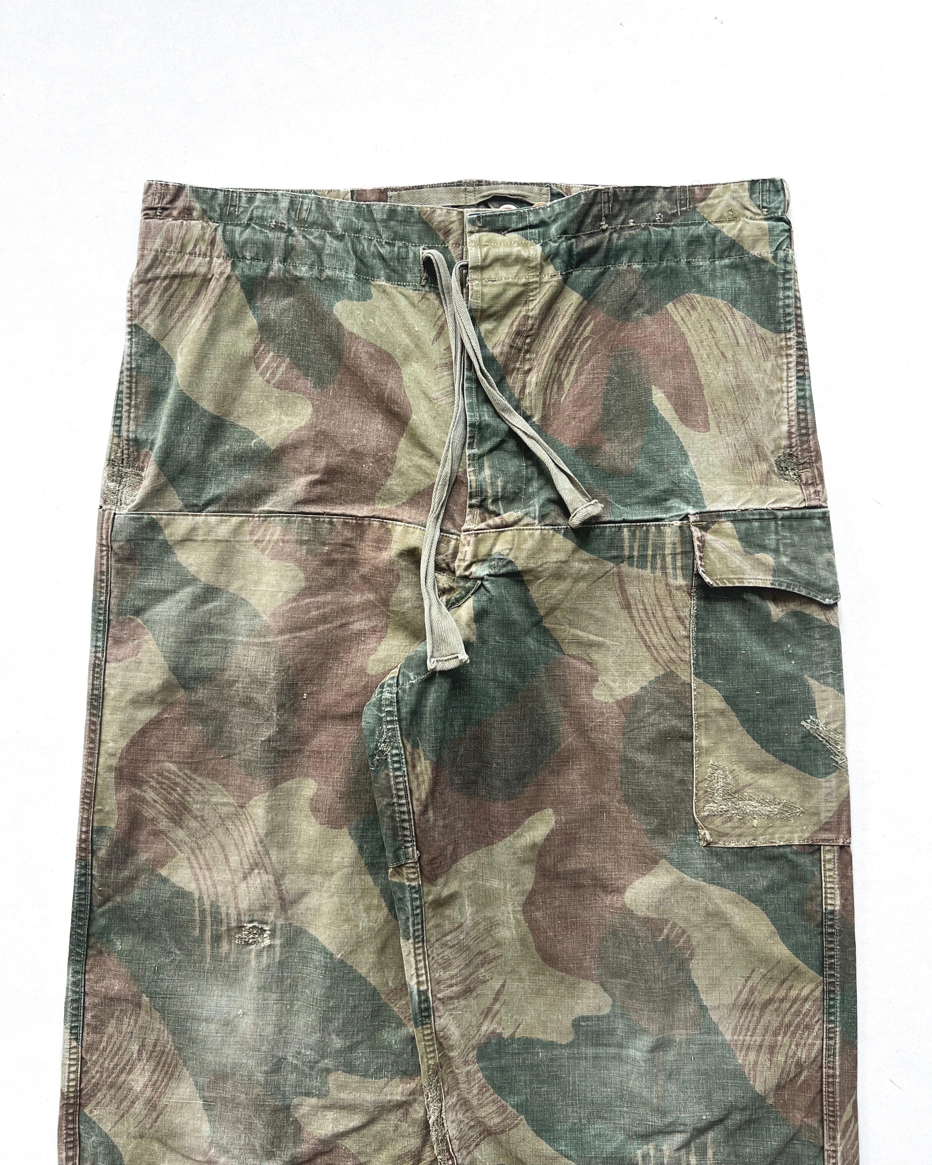 1950S BELGIUM ARMY BRUSHSTROKE CAMO PANTS (36-39)