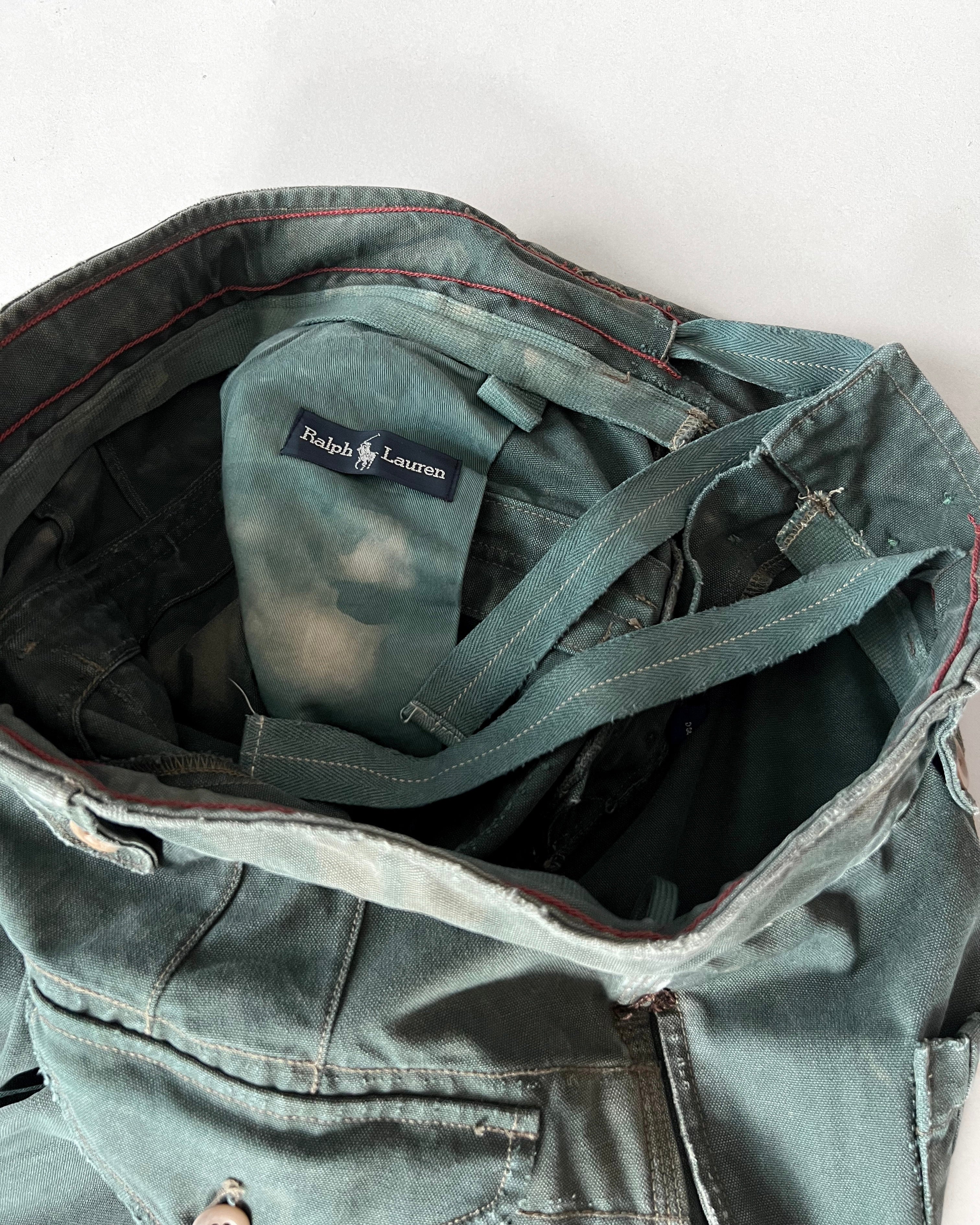 1990S EMERALD GREEN RALPH LAUREN BATTLEDRESS TROUSERS (30-35)