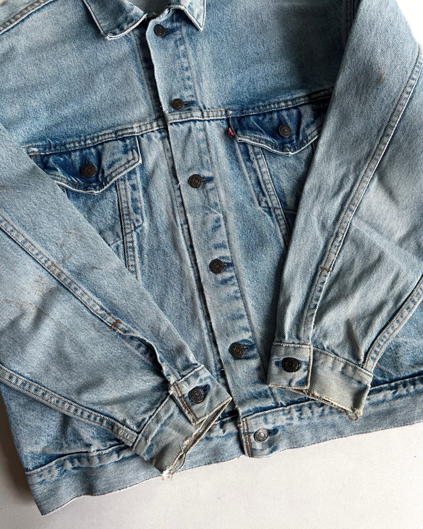 1980S FADED LEVI'S TYPE III DENIM TRUCKER JACKET (M)