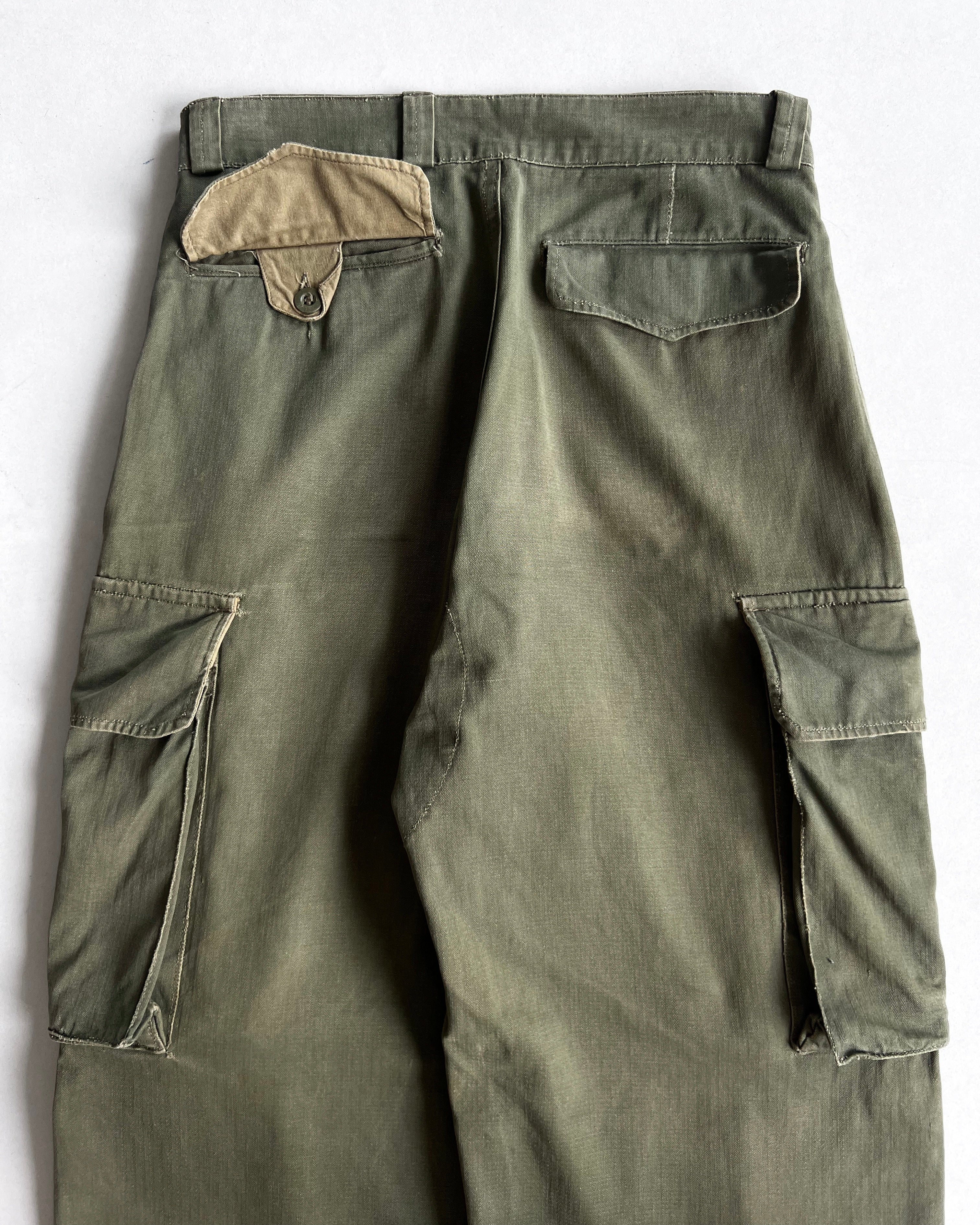 1960S FRENCH MILITARY M-47 CARGO PANTS (31)