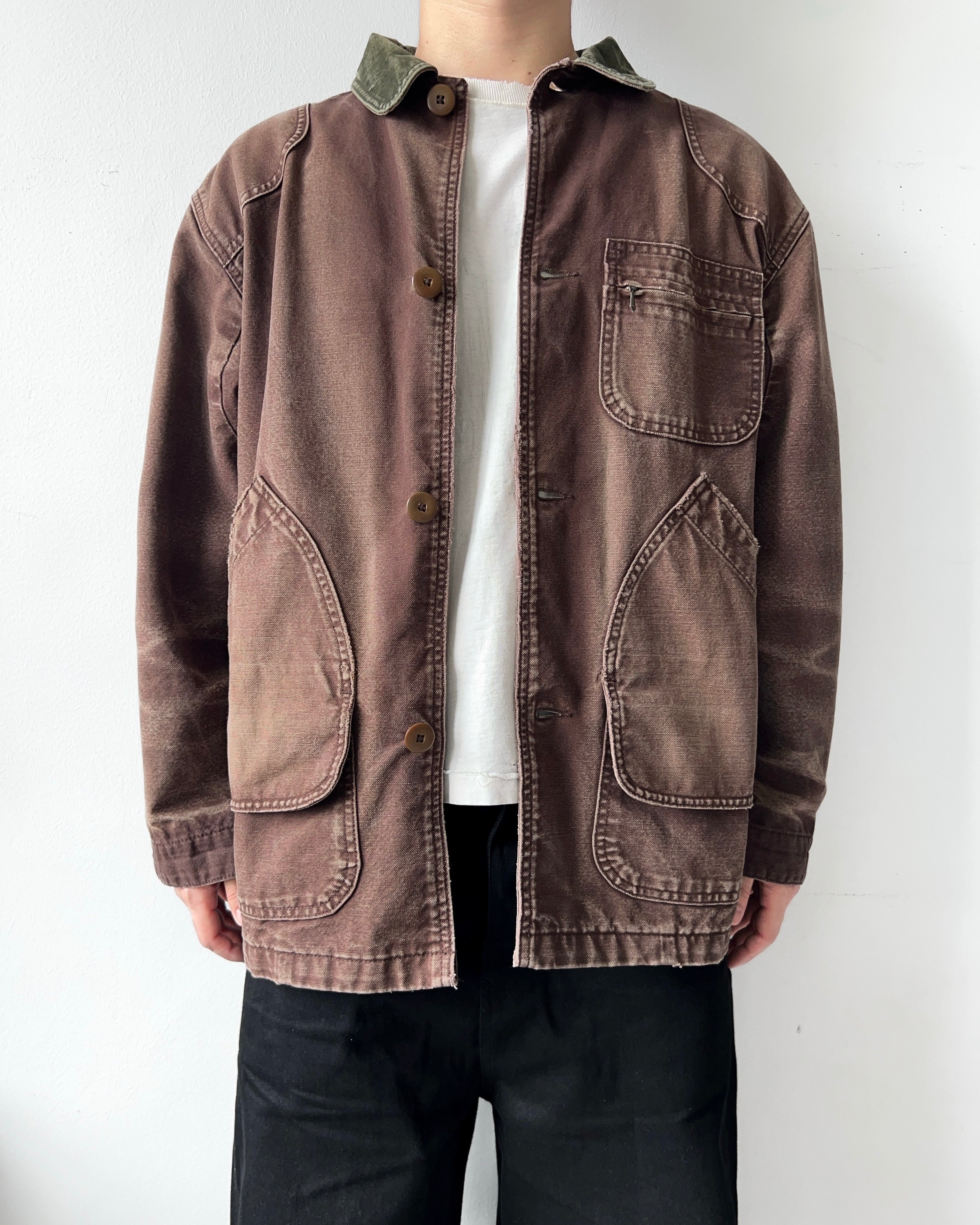 1990S FADED L.L BEAN CHORE JACKET (L)