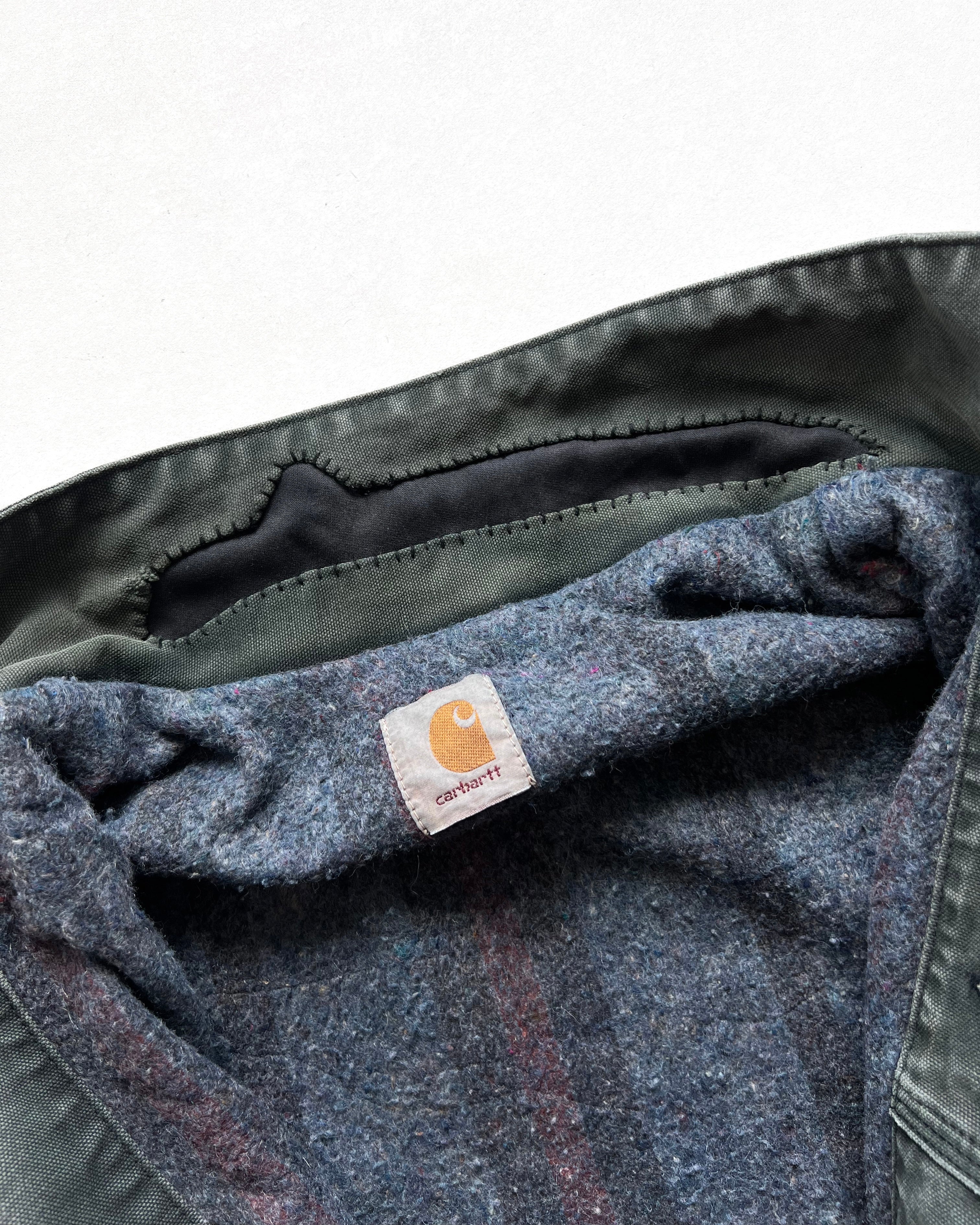 1990S FADED CARHARTT TRUCKER JACKET (L)