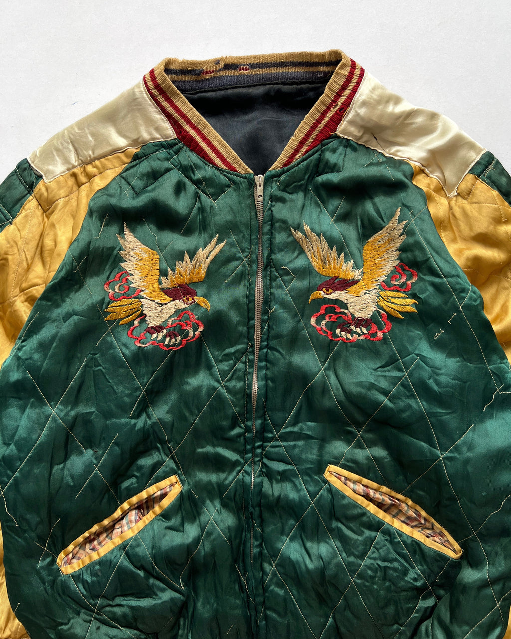 1950S MULTICOLOUR JAPAN REVERSIBLE SUKAJAN (L)