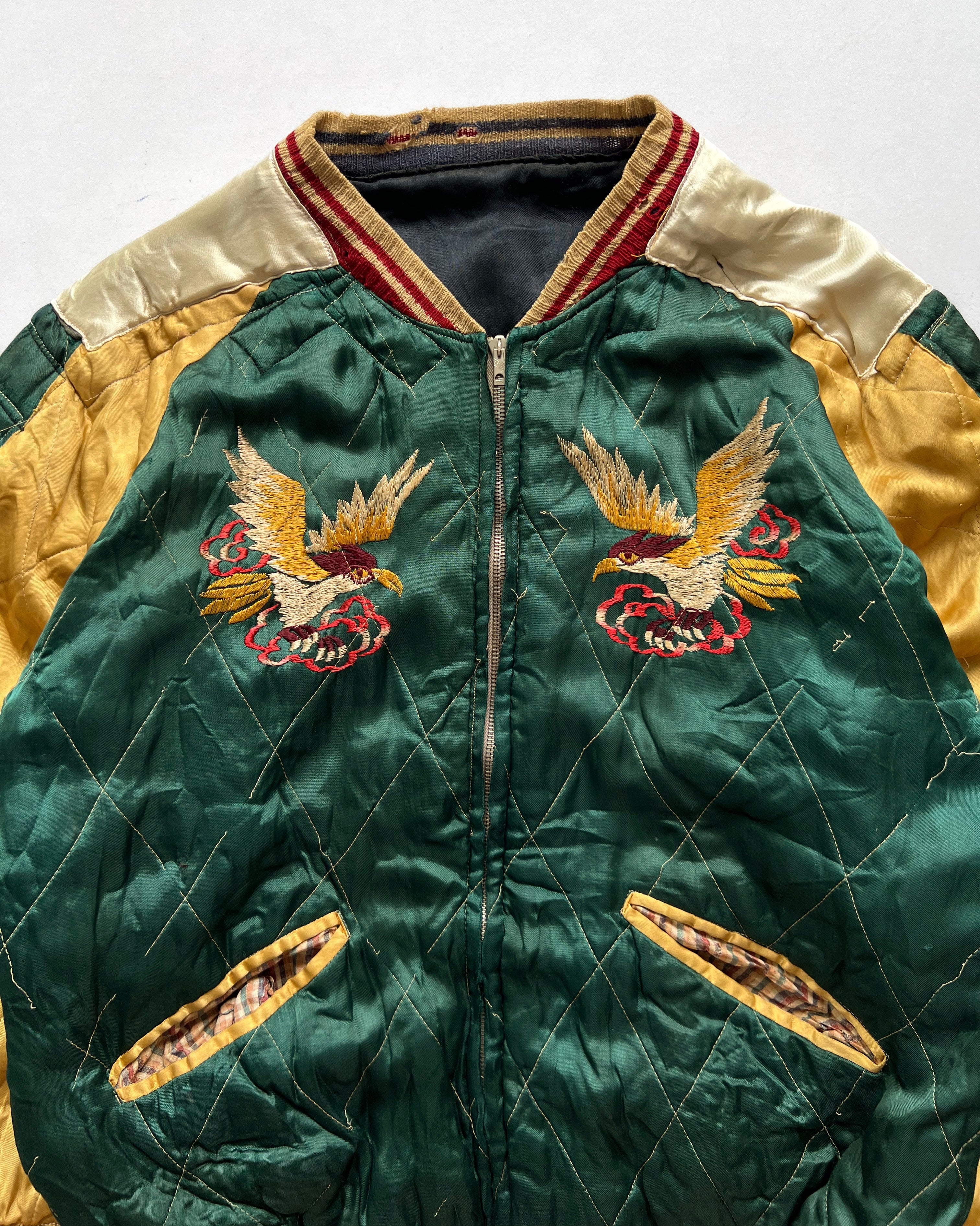 1950S MULTICOLOUR JAPAN REVERSIBLE SUKAJAN (L)