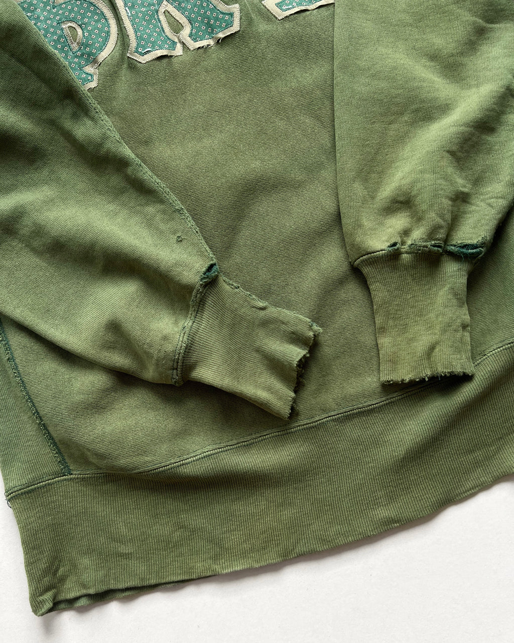 1990S FADED CHAMPION 'QKY' REVERSE WEAEVE SWEATSHIRT (L)