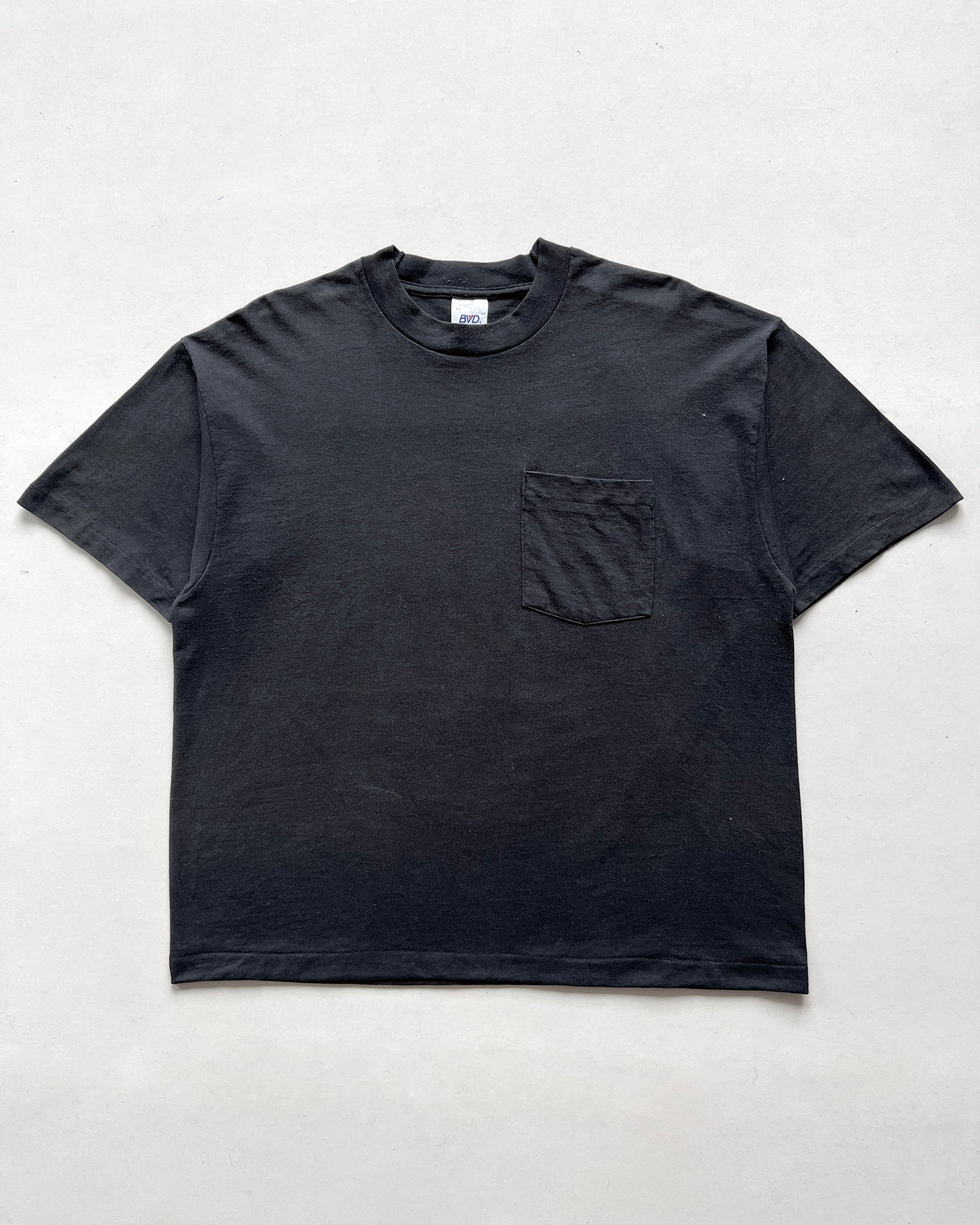 1990S BVD BLANK SINGLE STITCH POCKET TEE (XL)