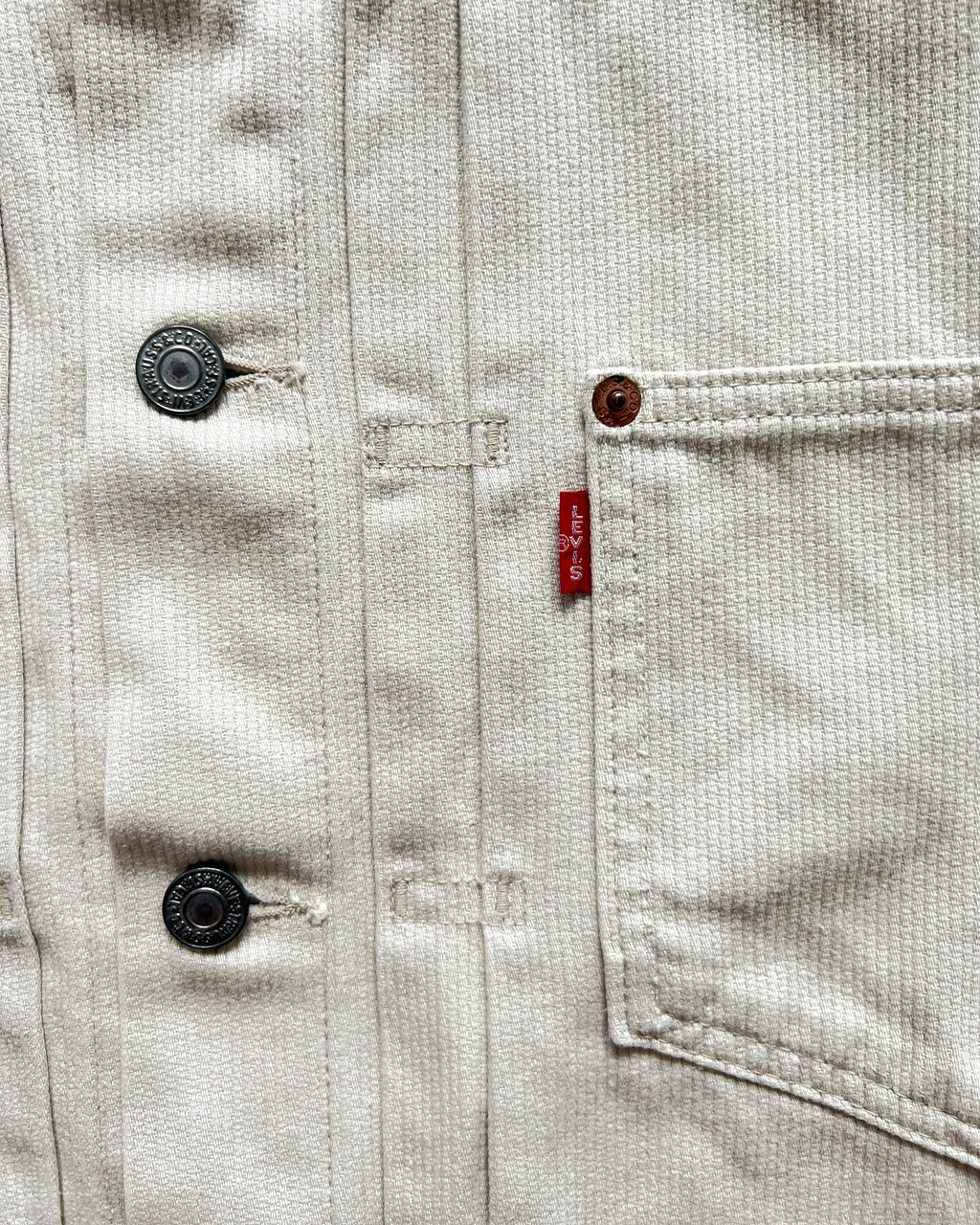 1980S LEVI'S BIG E TYPE I PIQUE JACKET (L)