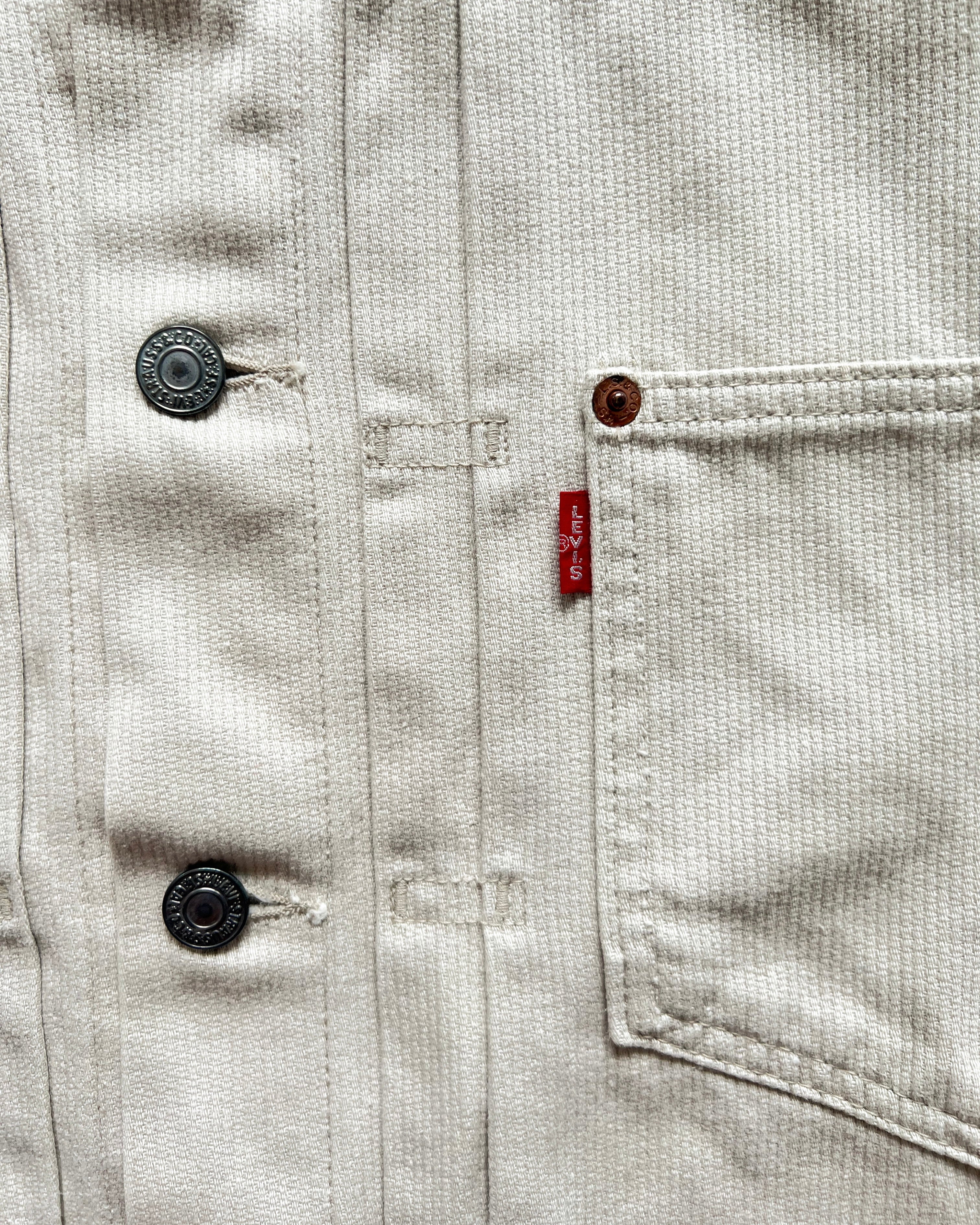 1980S LEVI'S BIG E TYPE I PIQUE JACKET (L)