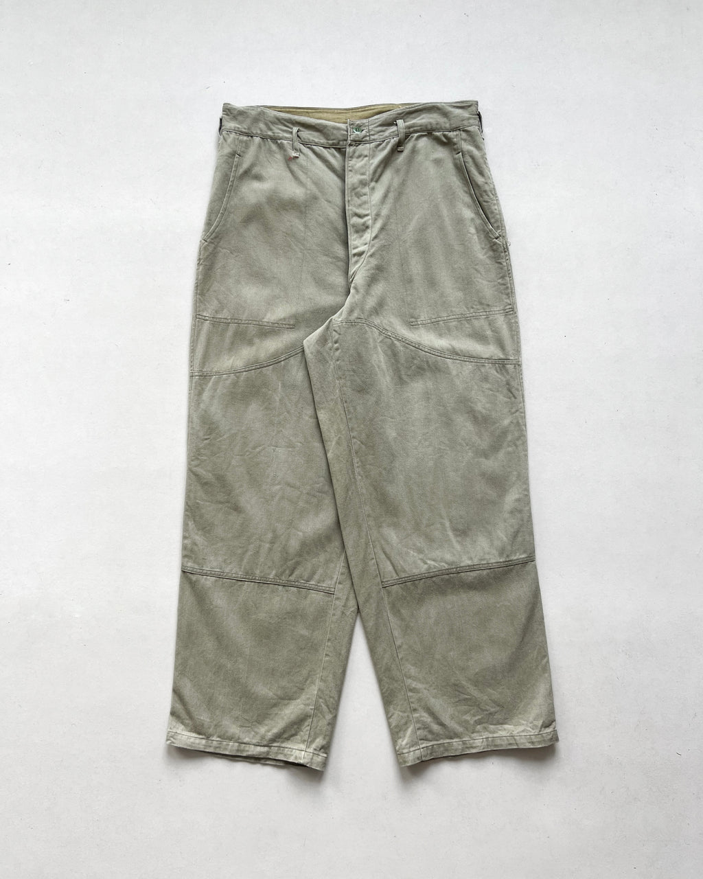 1950S FRENCH DOUBLE KNEE WORK PANTS (33)