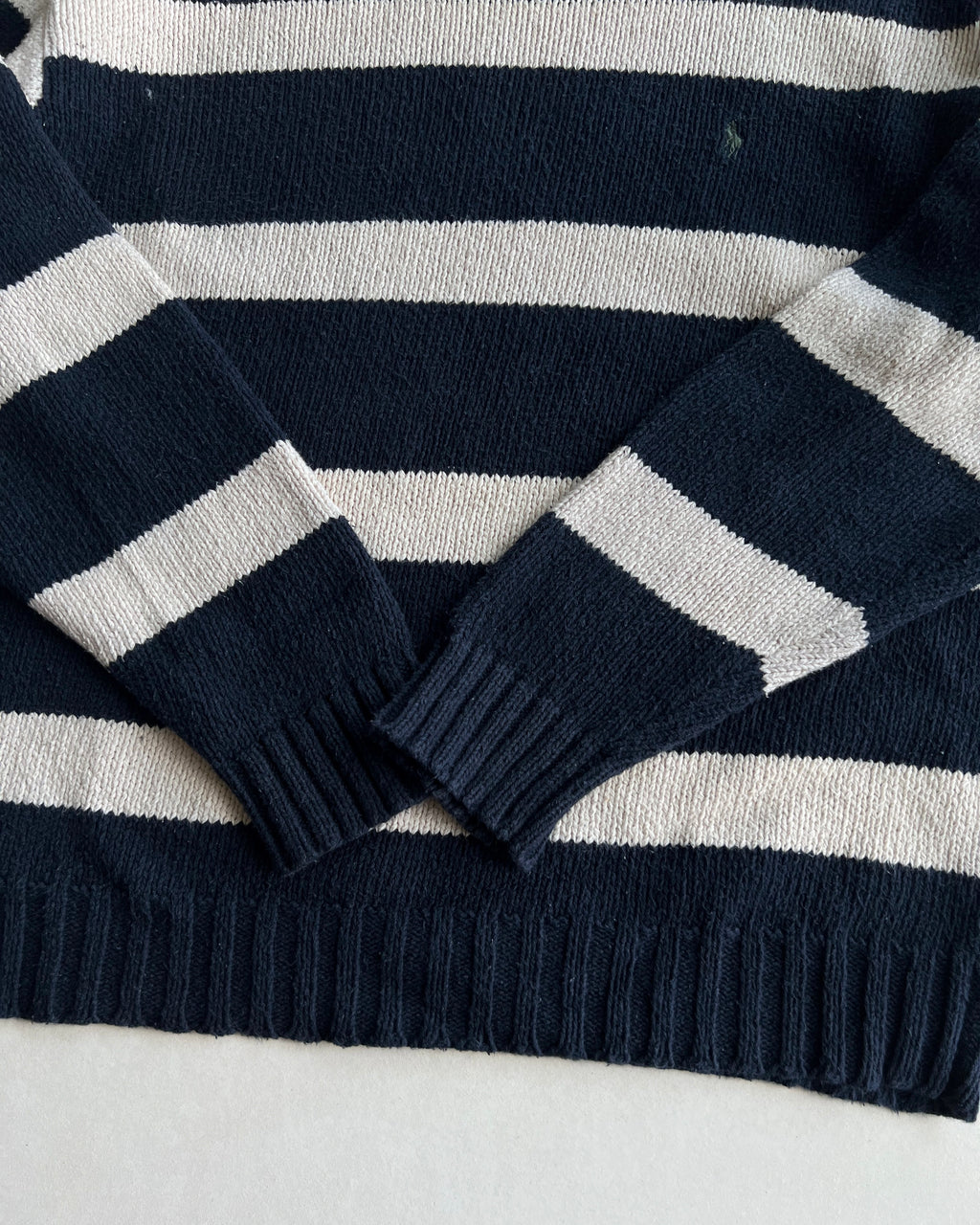 1980S RALPH LAUREN STRIPES KNIT SWEATER (L)