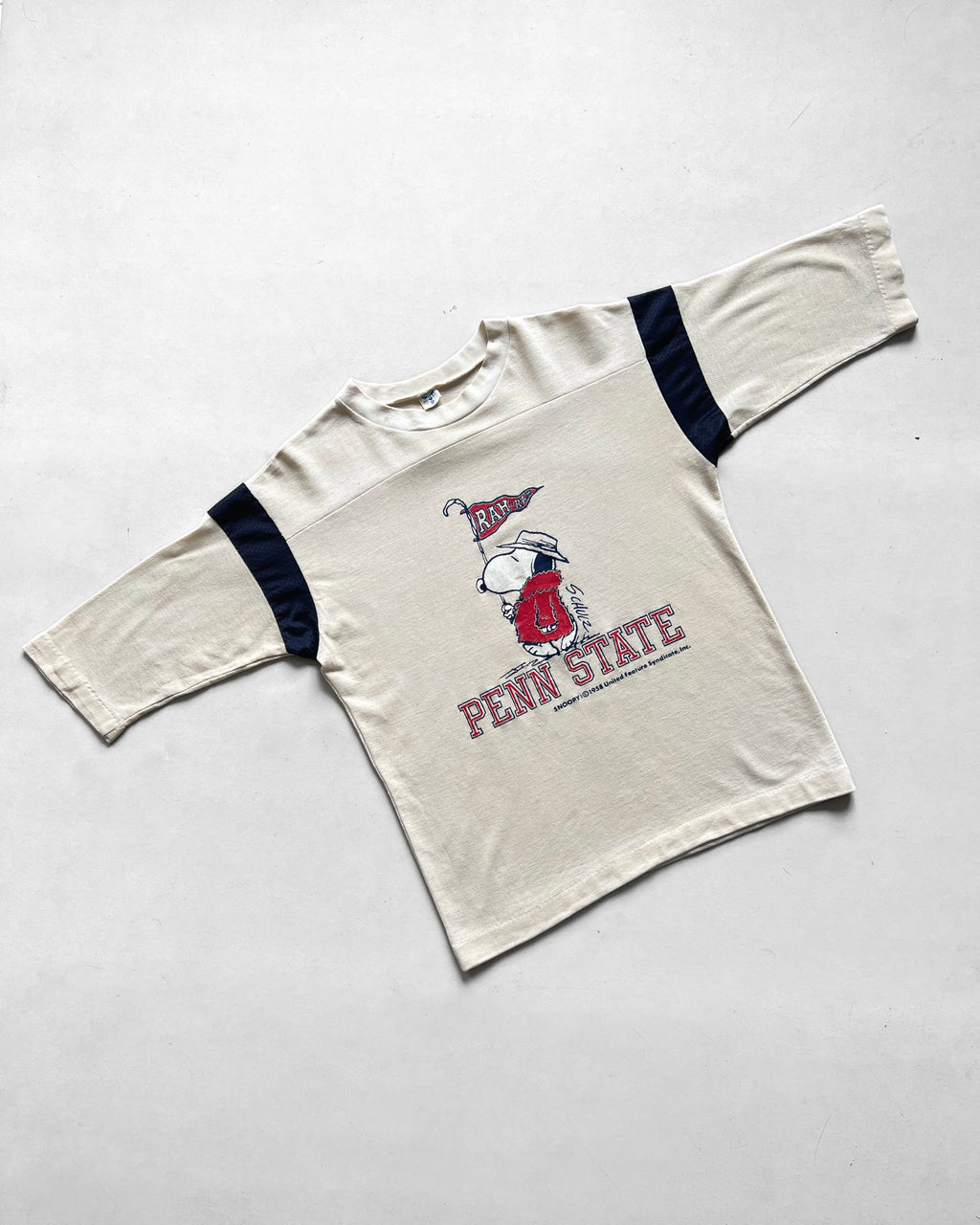 1970S SNOOPY 'PENN STATE' 3/4 SLEEVES TEE (M)