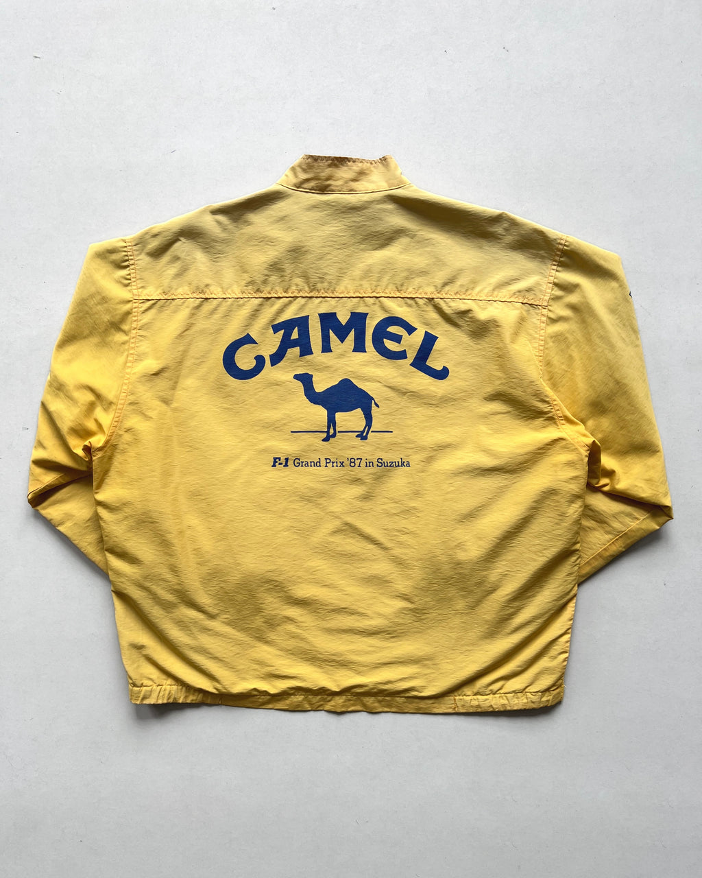 1980S CAMEL TEAM LOTUS HONDA F1 SUZUKA GRAND PRIX RACING JACKET (L)