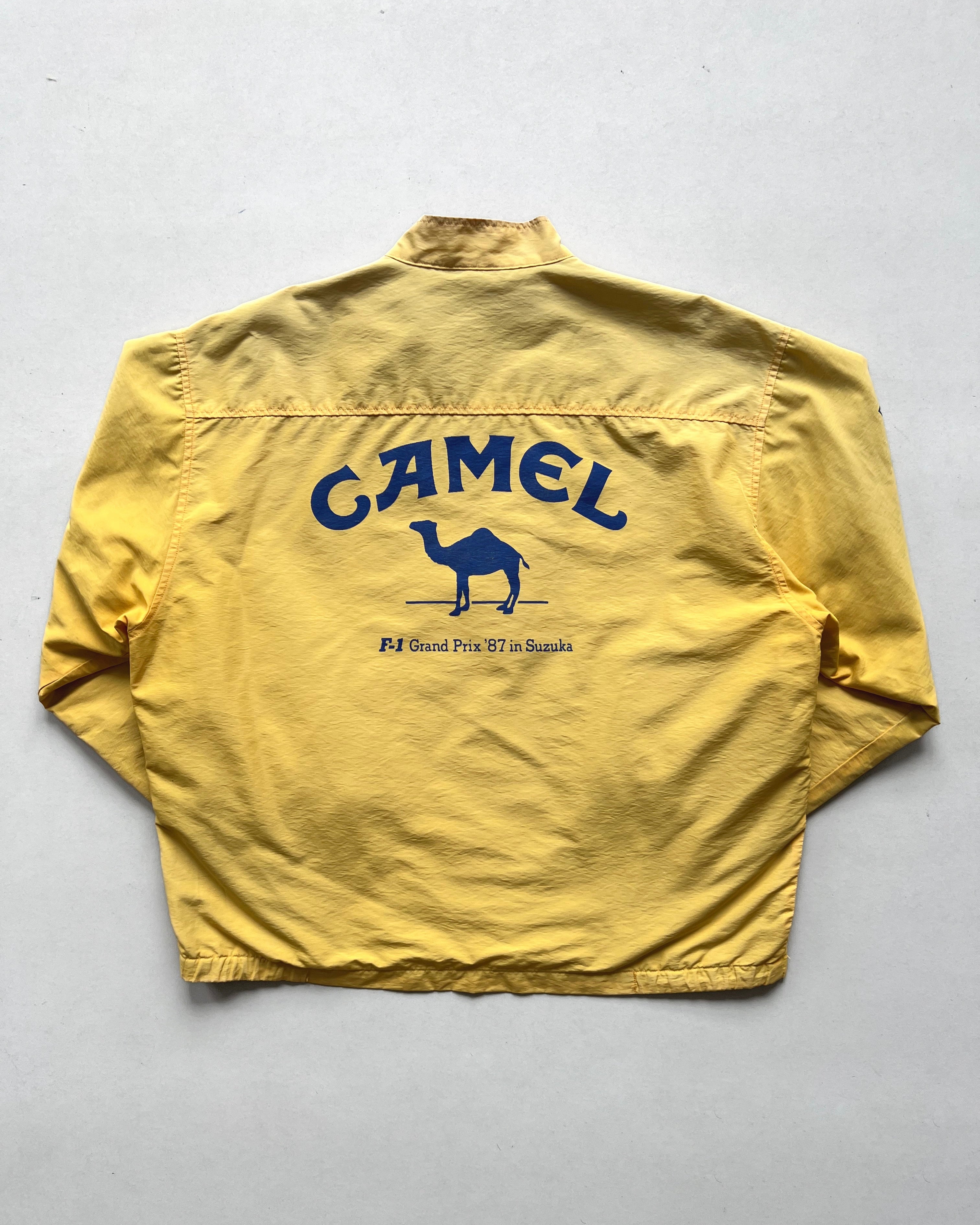 1980S CAMEL TEAM LOTUS HONDA F1 SUZUKA GRAND PRIX RACING JACKET (L)