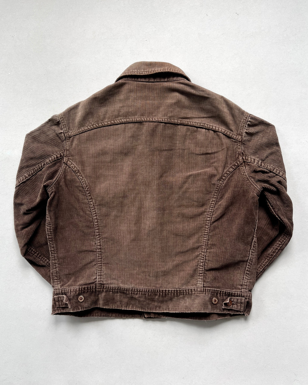 1970S BROWN LEE DOUBLE POCKET CORDUROY JACKET (M)
