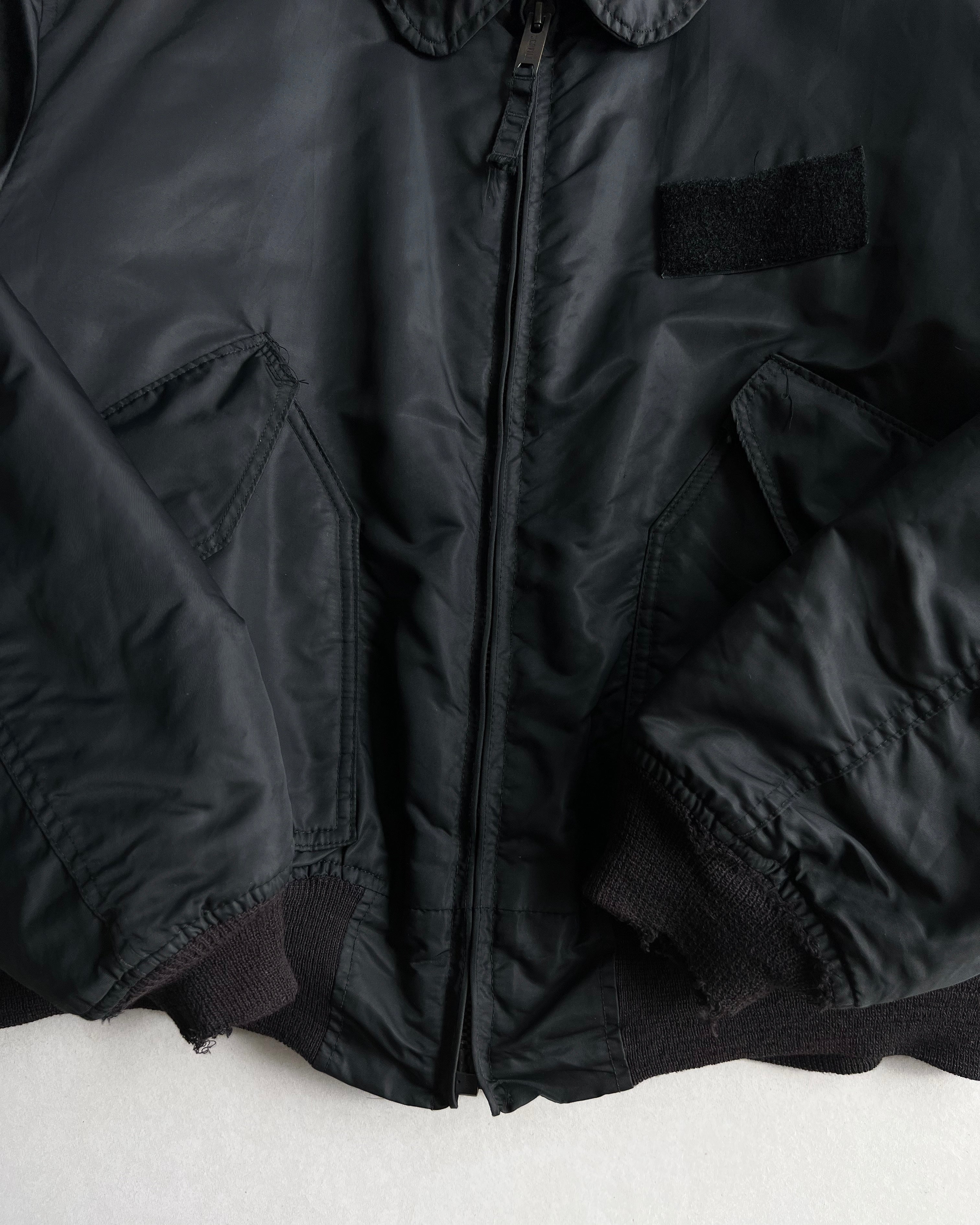 1980S BLACK CWU 45-P USAF FLIGHT JACKET (XL)