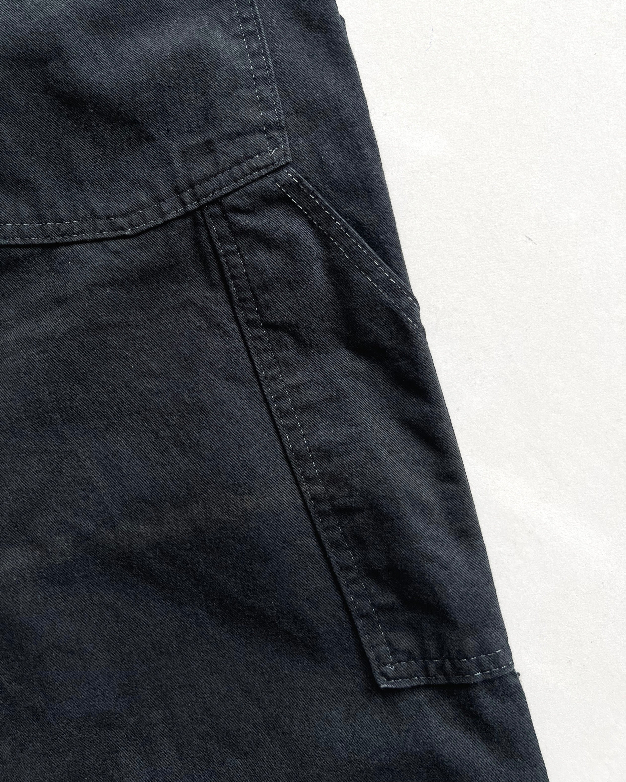 1970S BLACK OSHKOSH B'GOSH CARPENTER PANTS (34)