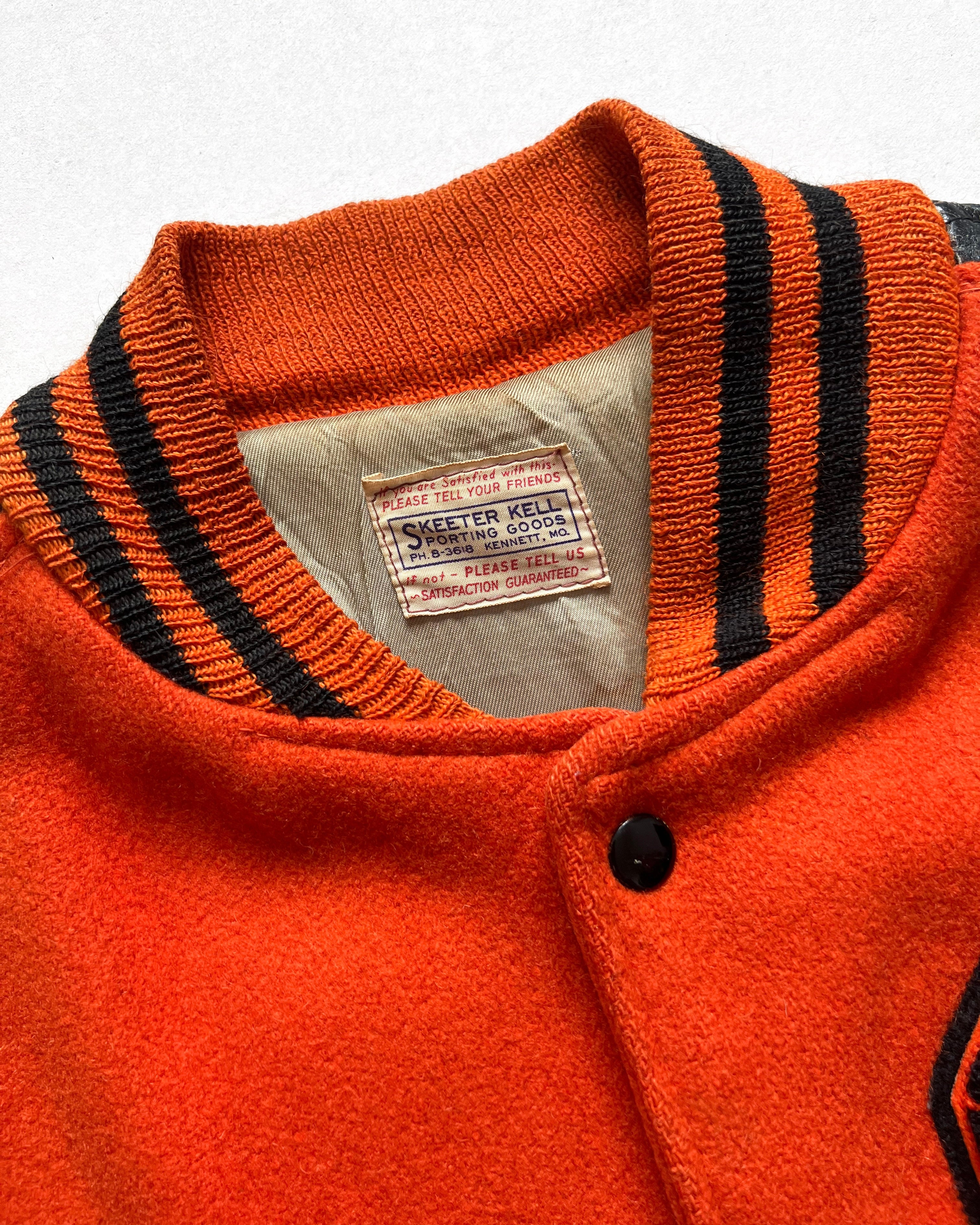 1961 'S' LETTERMAN RAGLAN VARSITY JACKET (L)