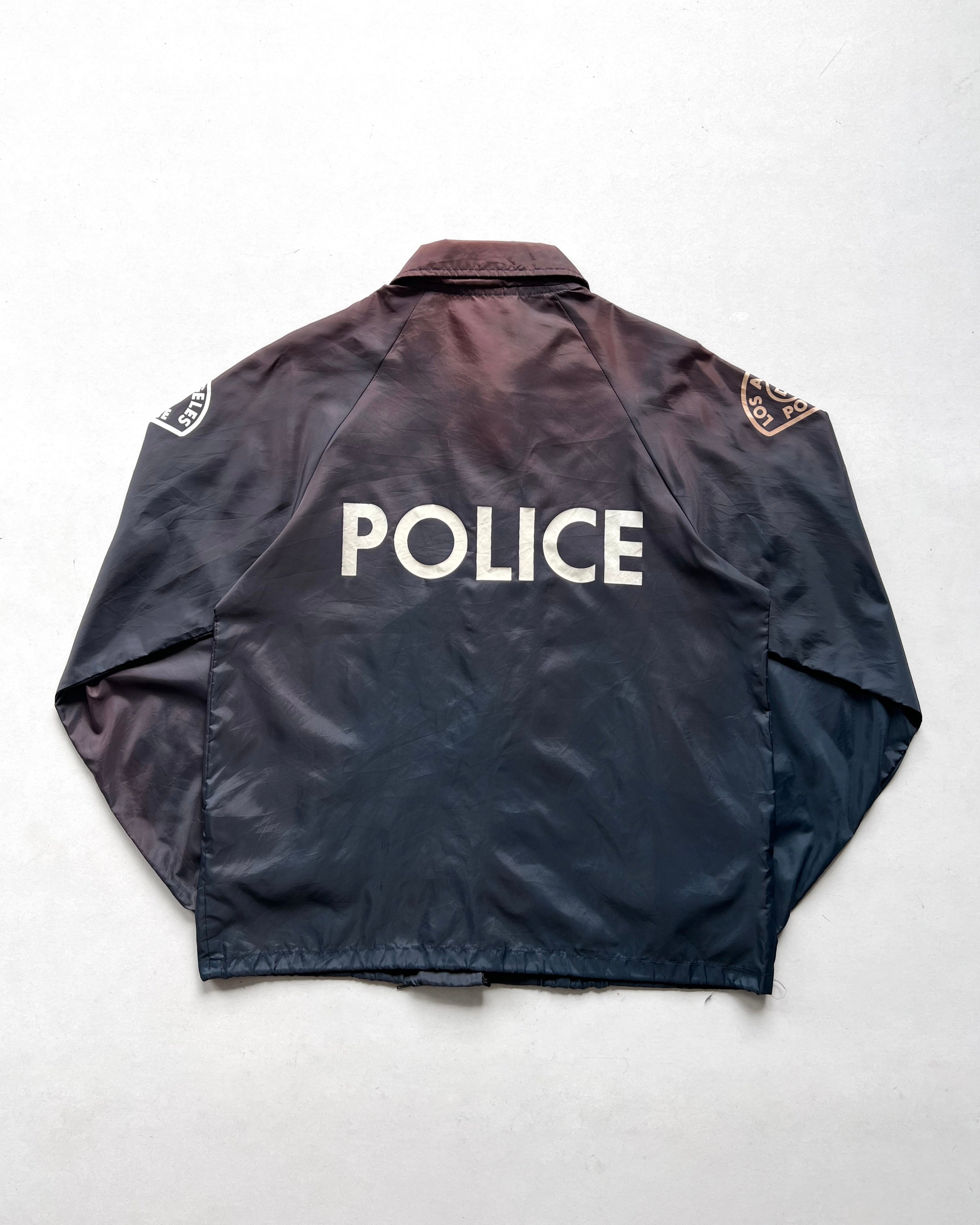 1990S SUN FADED 'LAPD POLICE' WINBREAKER JACKET (M)