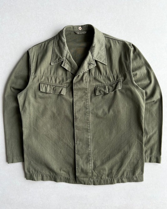 1970S OLIVE EAST GERMAN ARMY SHIRT (M/L)