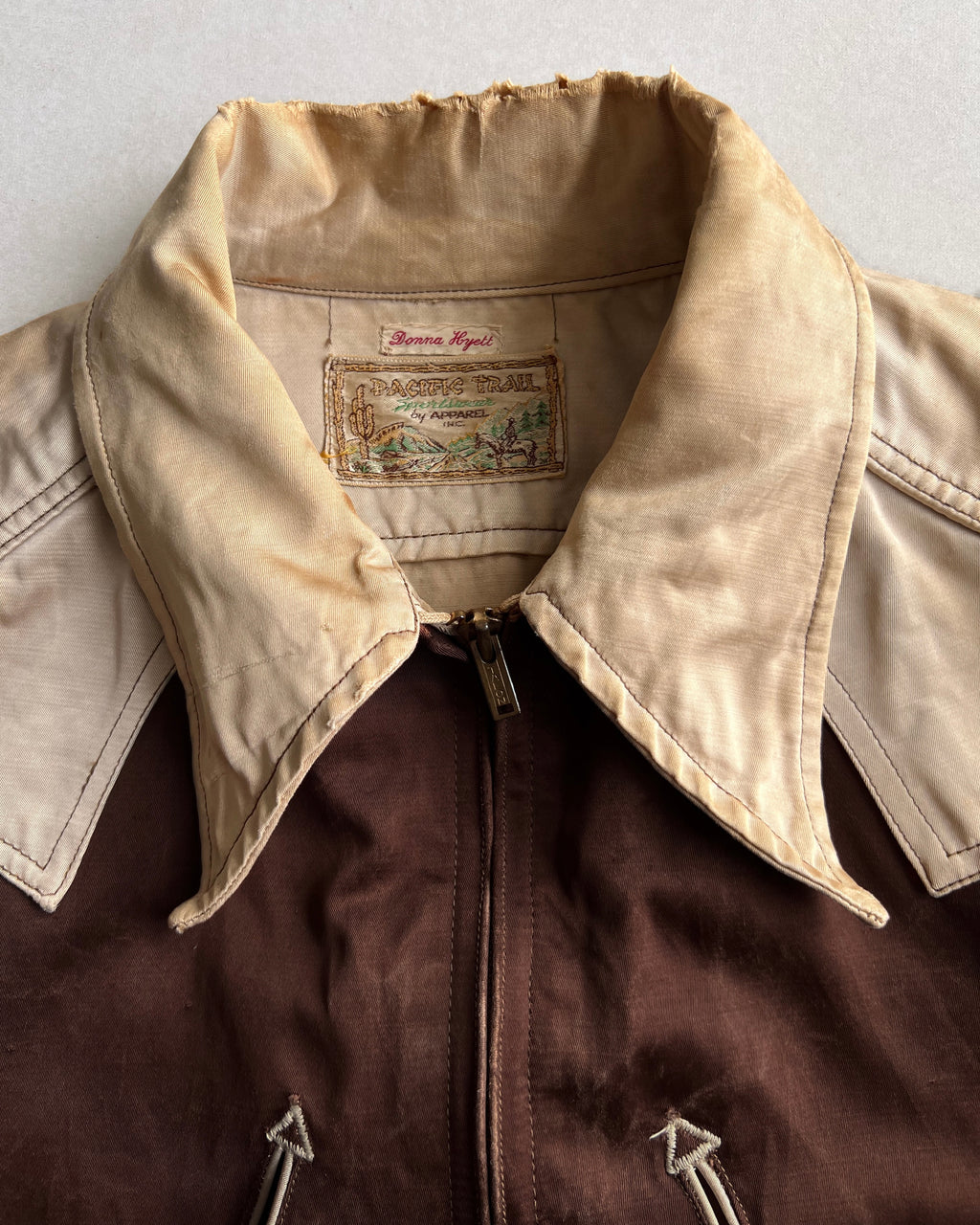 1930S/1940S PACIFIC TRIAL WESTERN ZIP-UP JACKET (L)