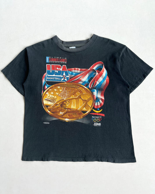 1992 FADED 'USA BASKETBALL OLYMPIC GOLD MEDAL' TEE (L)