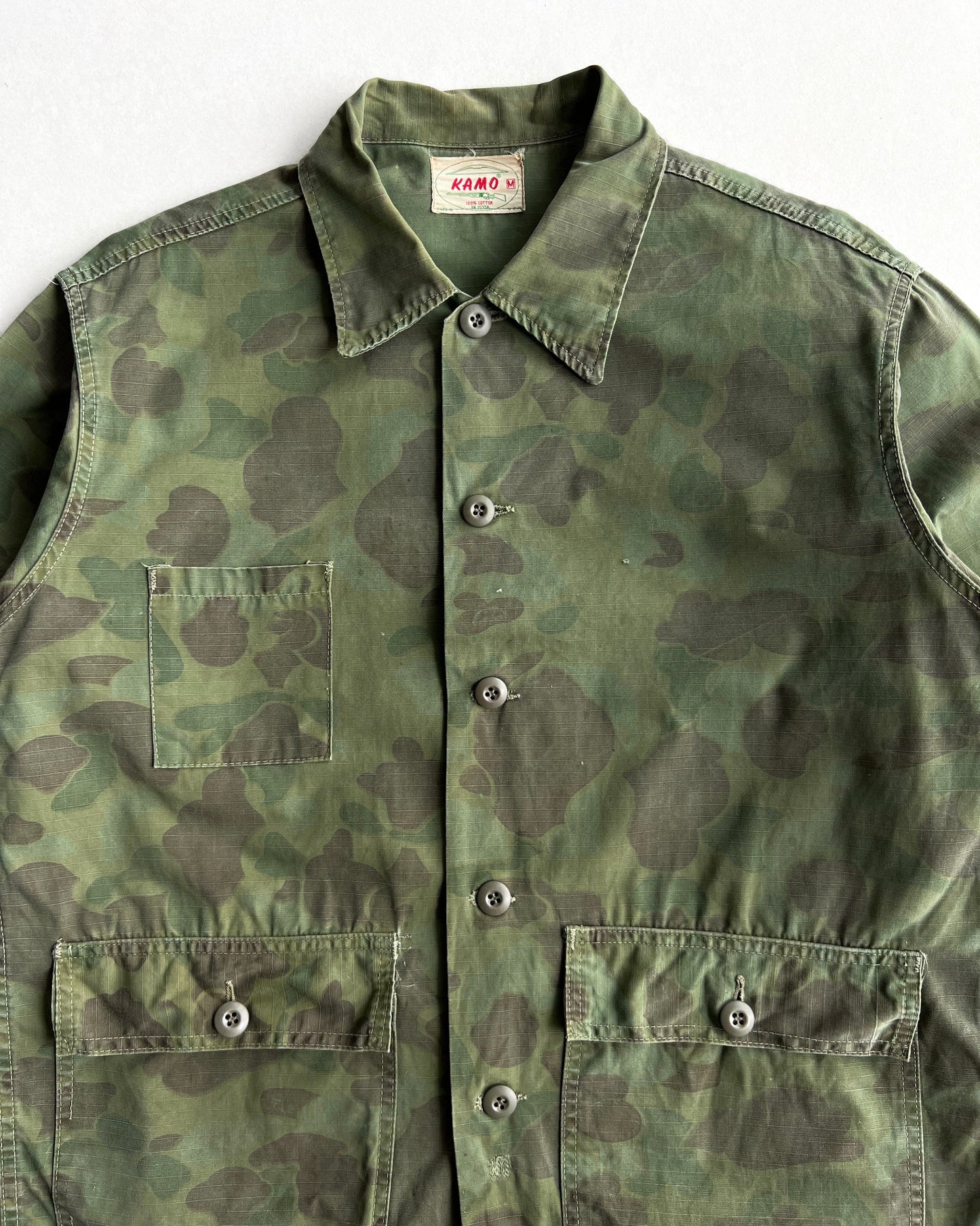 1960S KAMO CAMOUFLAGE HUNTING JACKET (M)