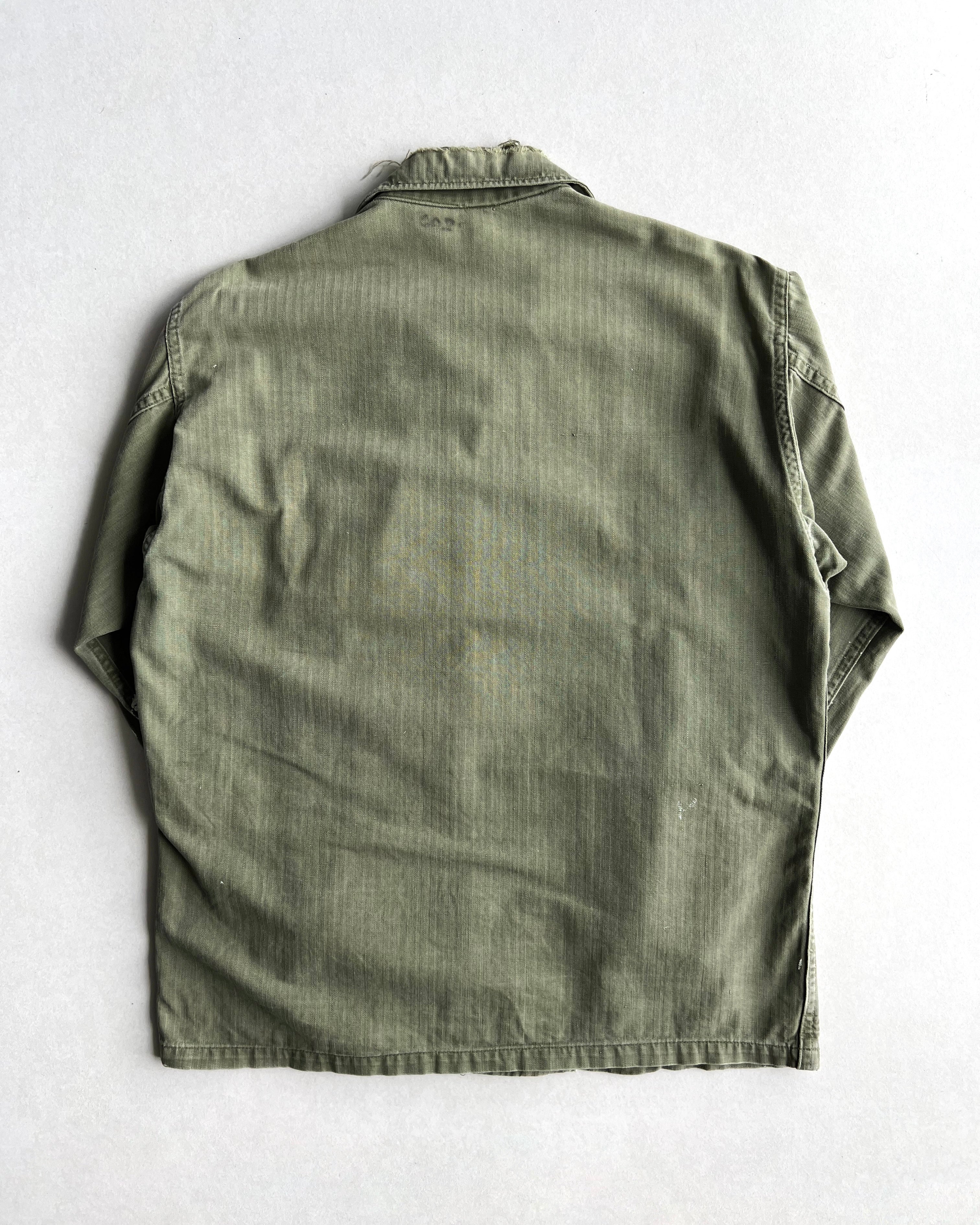 1940S WWII US ARMY HBT 13 STARS M43 JACKET (L)