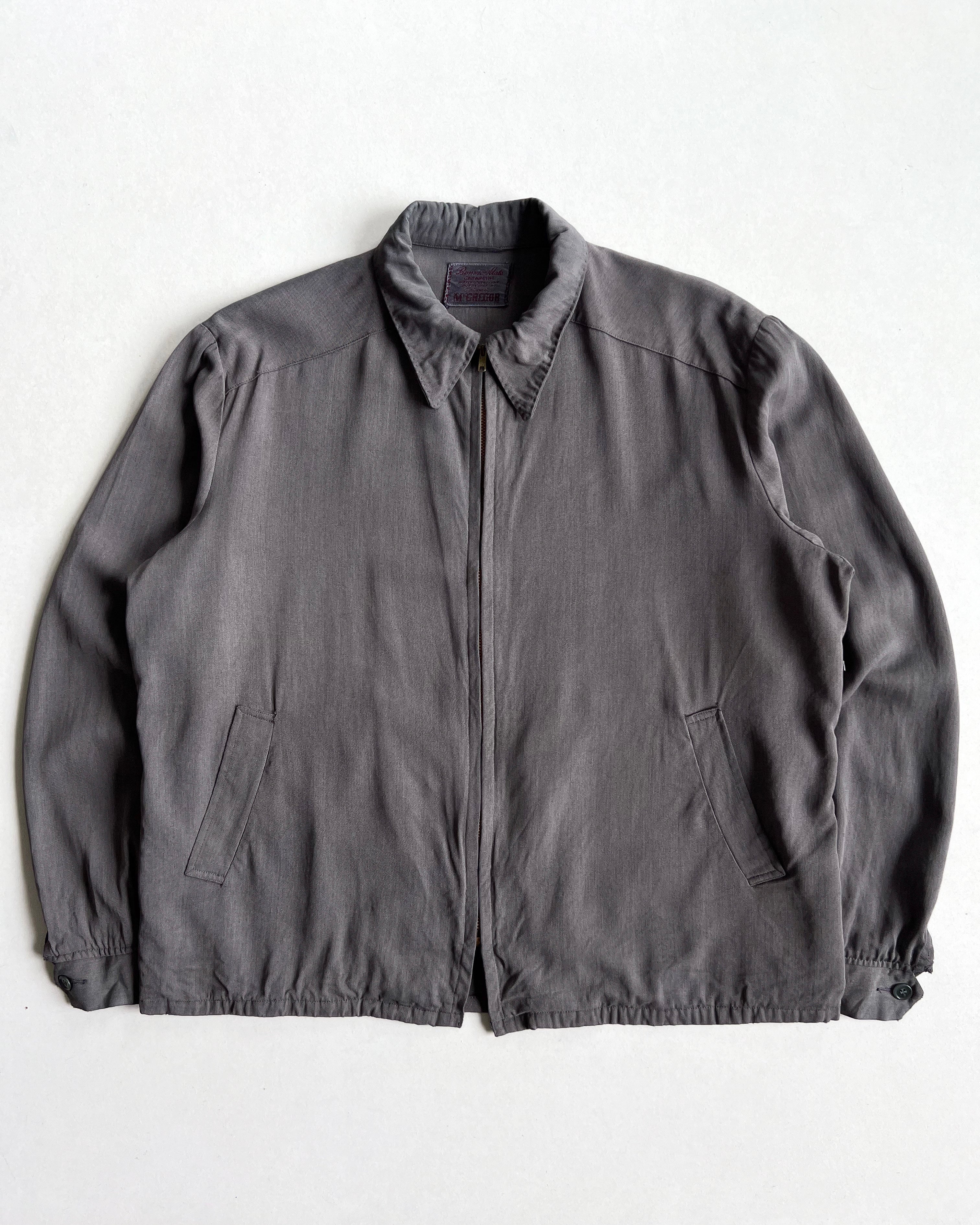 1950S OVERDYED MCGREGOR GABARDINE JACKET (L)