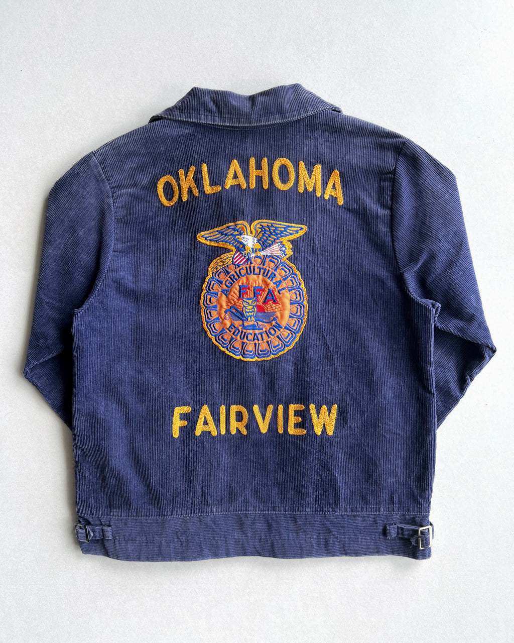 1980S 'OKLAHOMA FAIRVIEW' FFA CORDUROY JACKET (M)