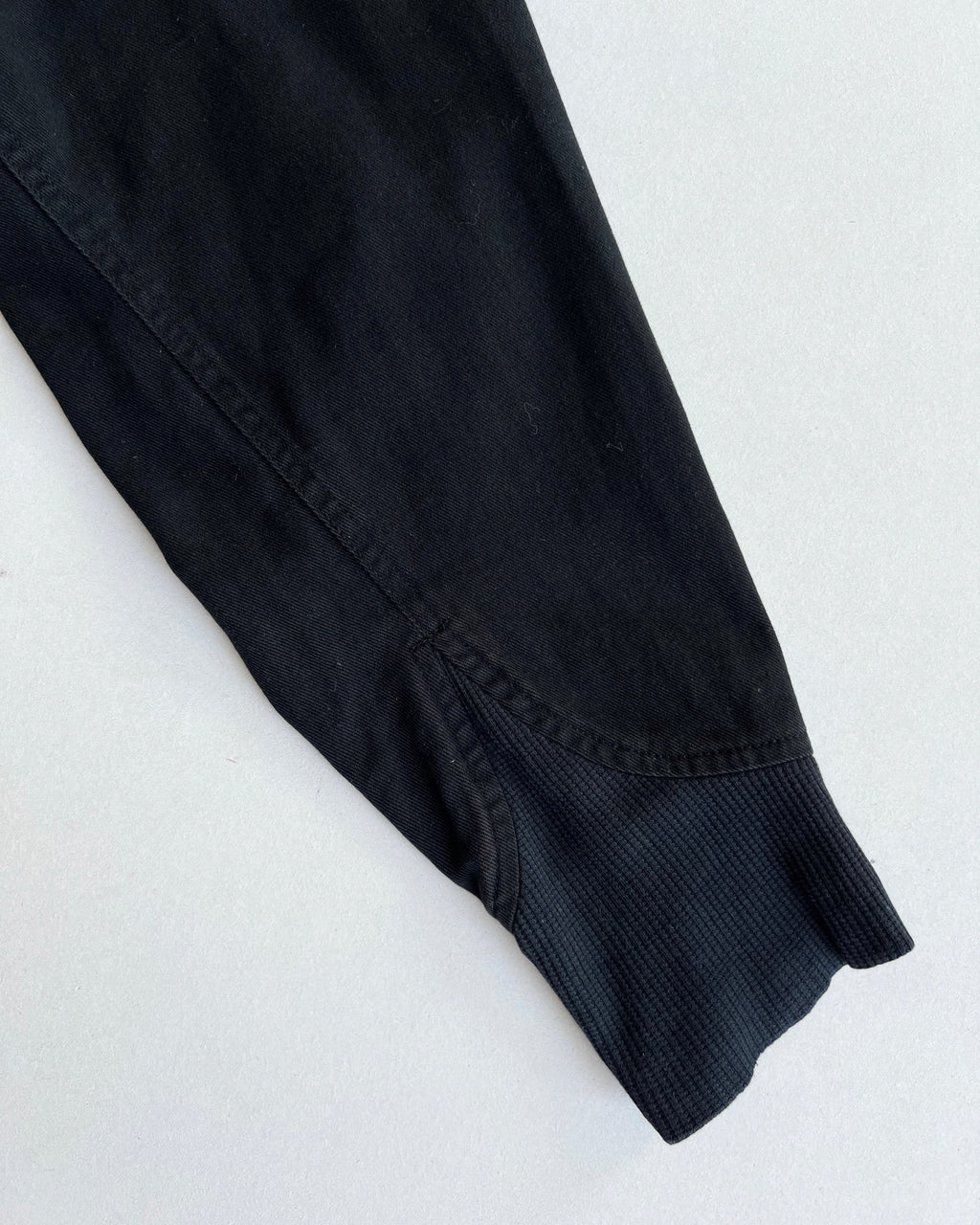 1980S BLACK KATHARINE HAMNETT CARGO BOMBER (M)