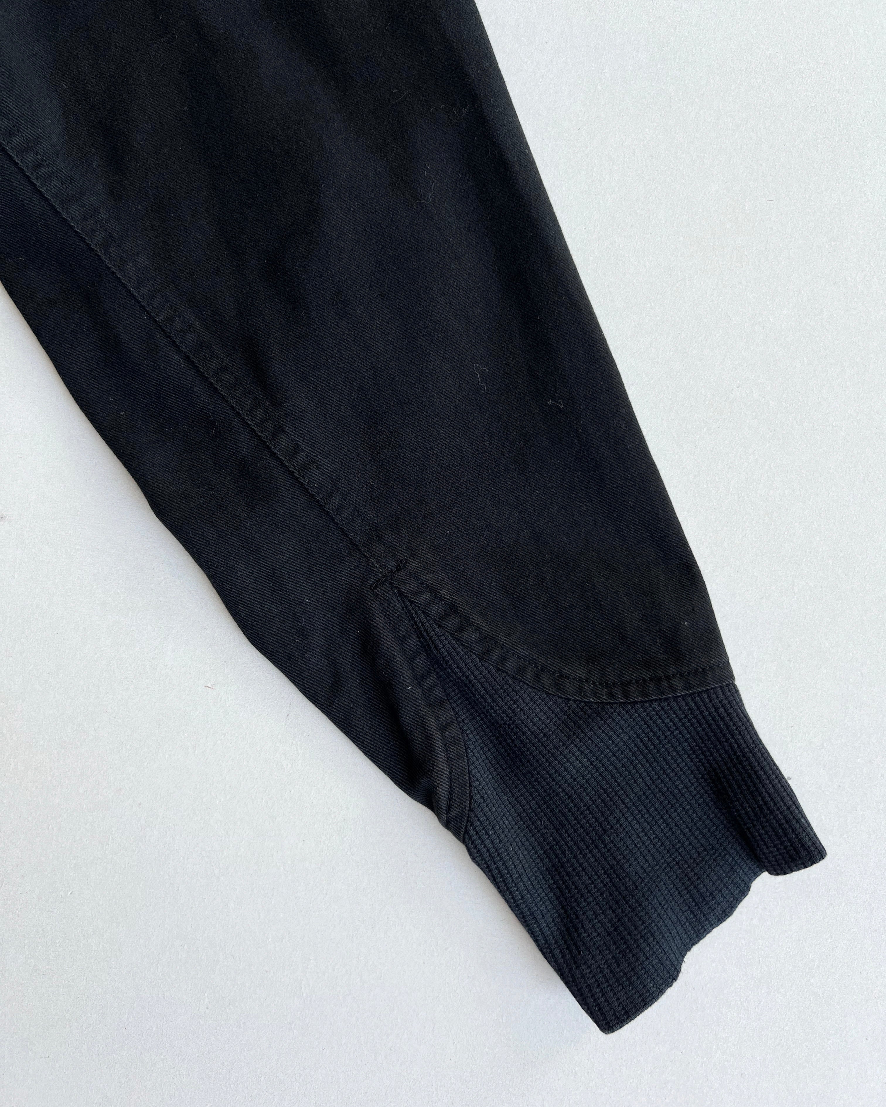 1980S BLACK KATHARINE HAMNETT CARGO BOMBER (M)