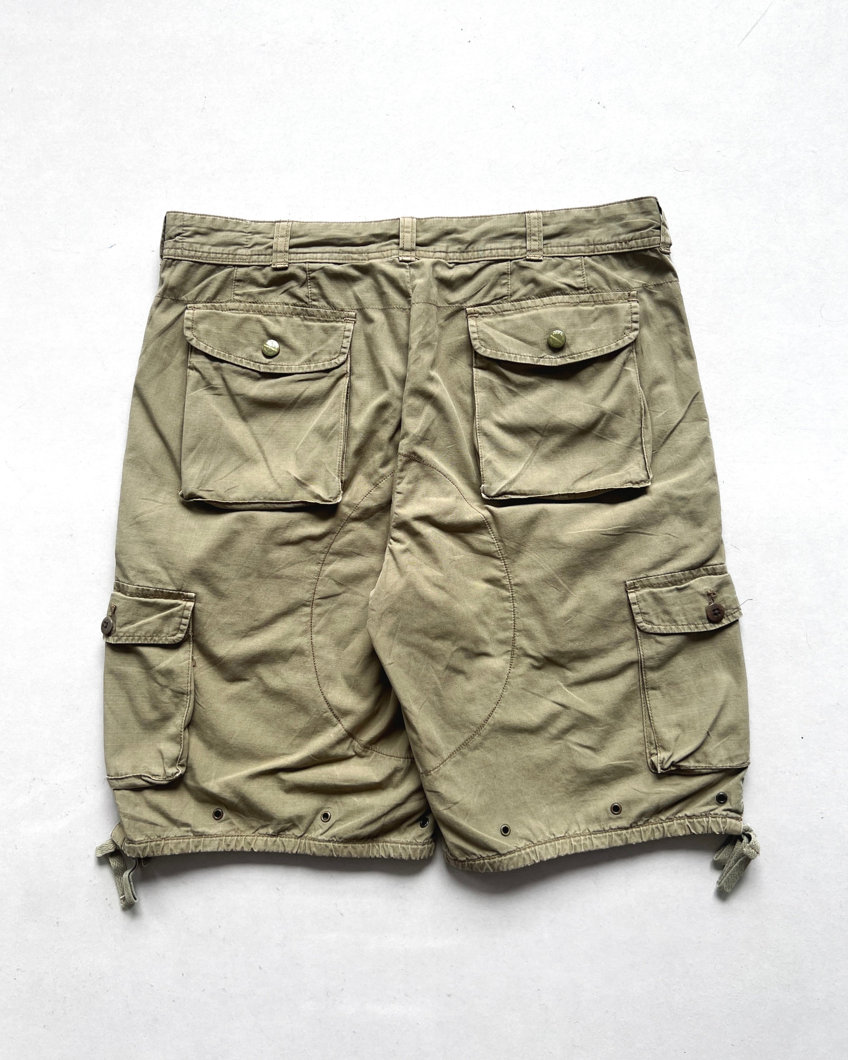 1990S RALPH LAUREN MULTI-POCKETS CARGO SHORTS (33)