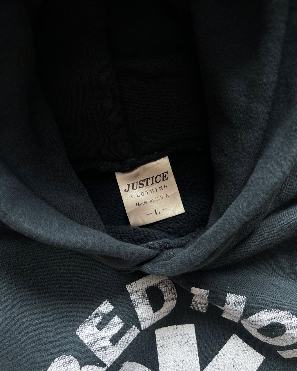 1990S RED HOT CHILLI PEPPERS LOGO HOODIE (L)