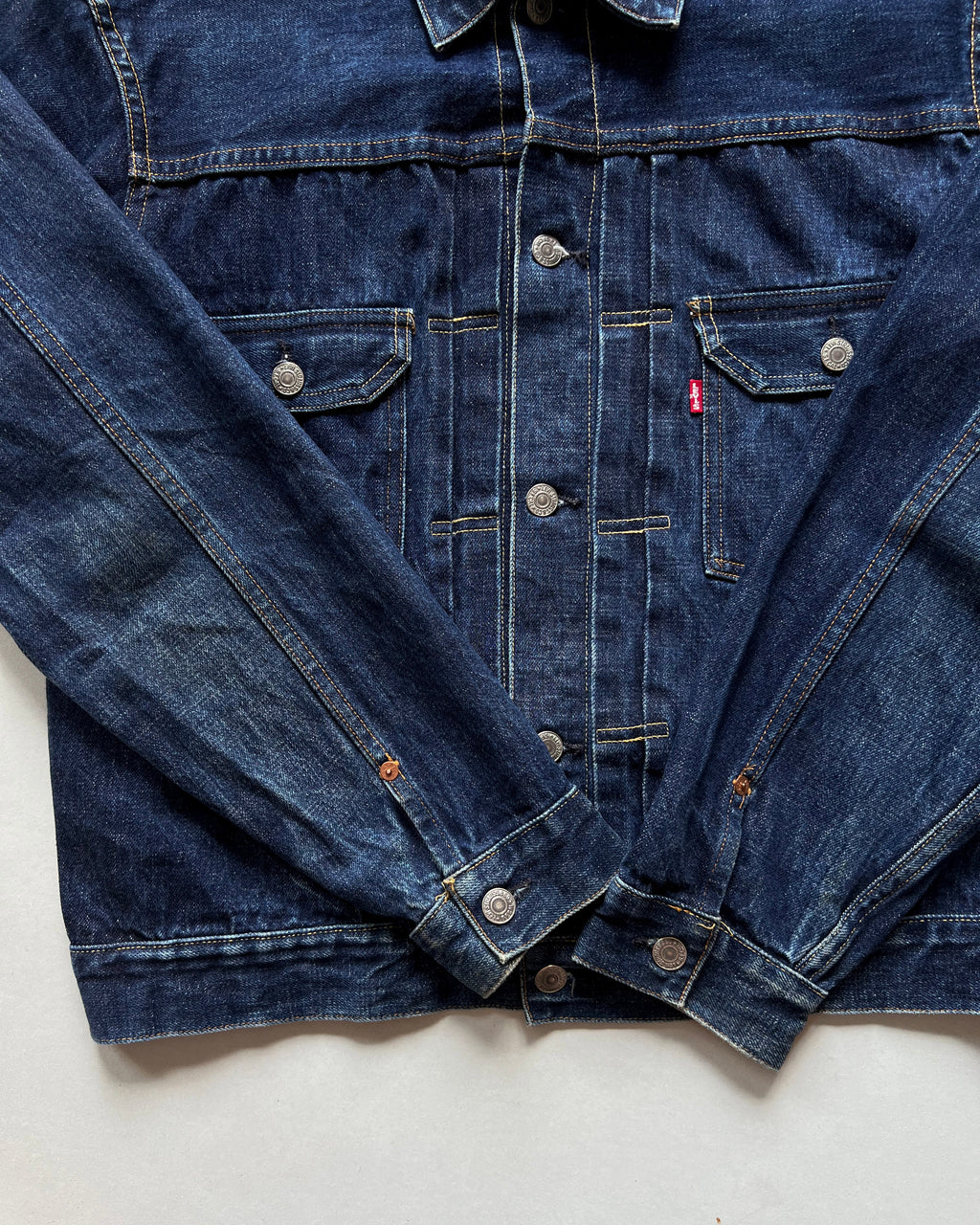 1990S LVC 507 BIG E TYPE II SELVEGE DENIM JACKET (44)