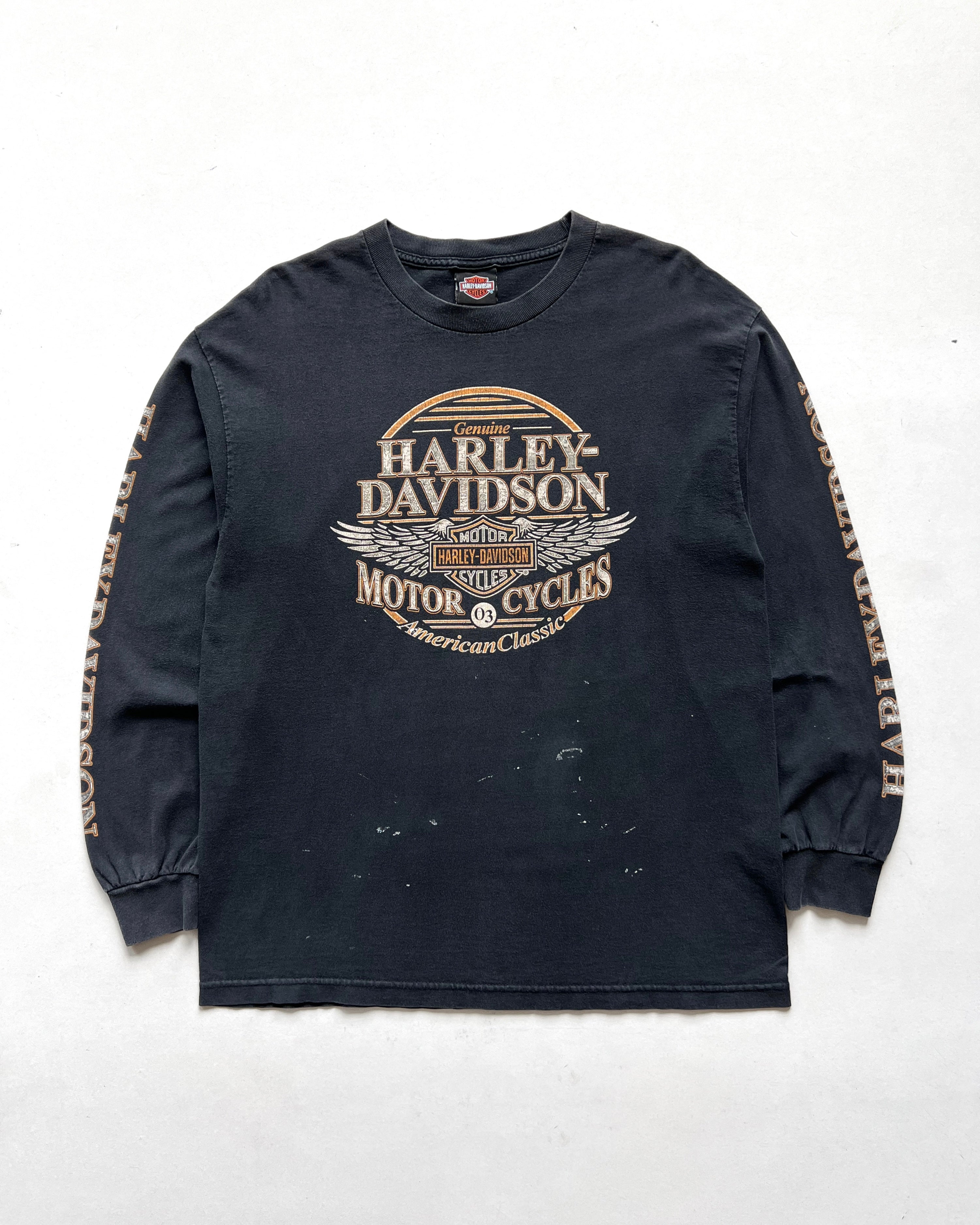 2000S HARLEY DAVIDSON LONGSLEEVES TEE (L)