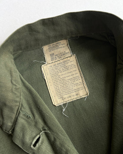 1970S US ARMY OG-107 CHEMICAL PROTECTIVE SHIRT (M)