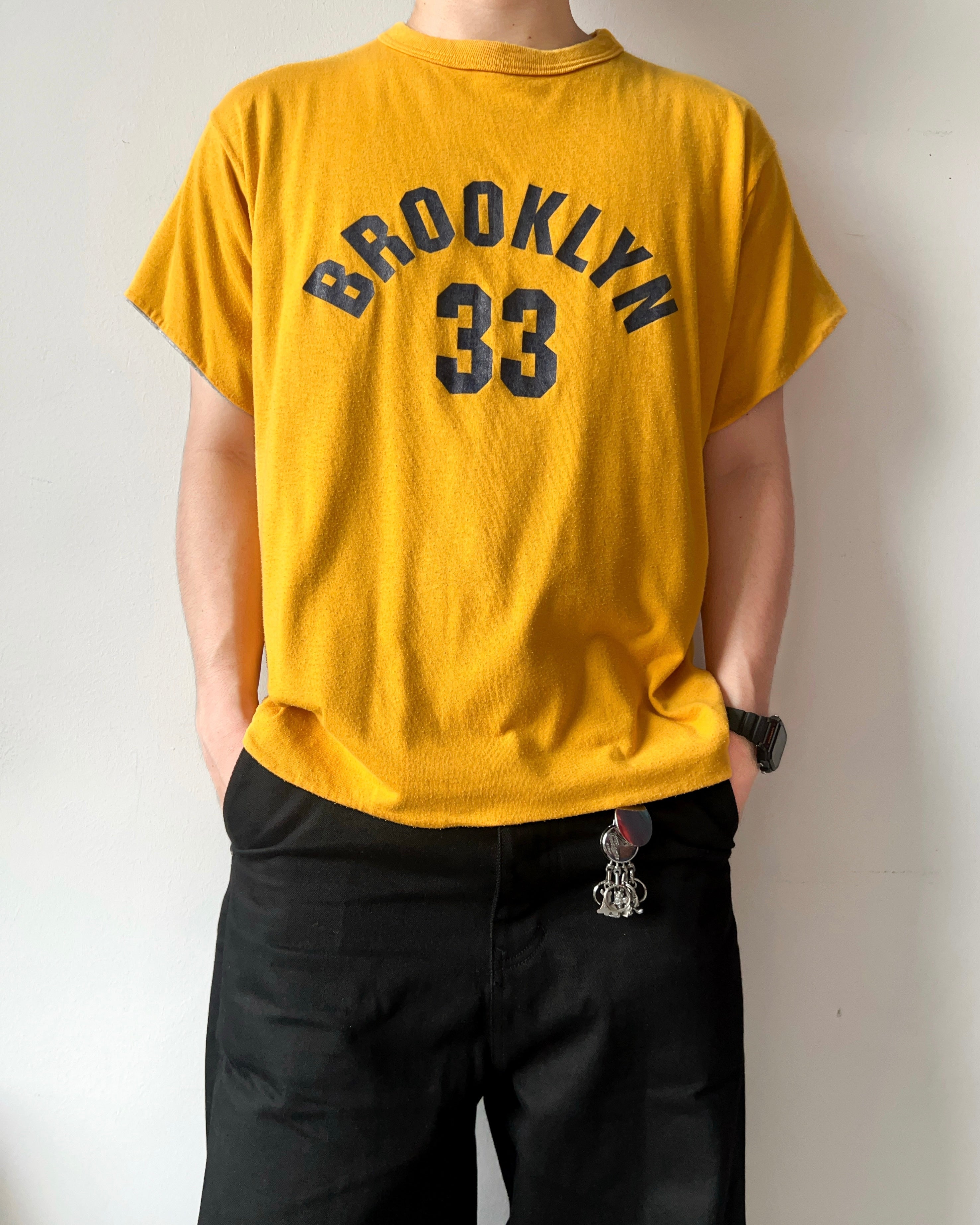 1980S 'BROOKLYN 33' REVERSIBLE TEE (L)