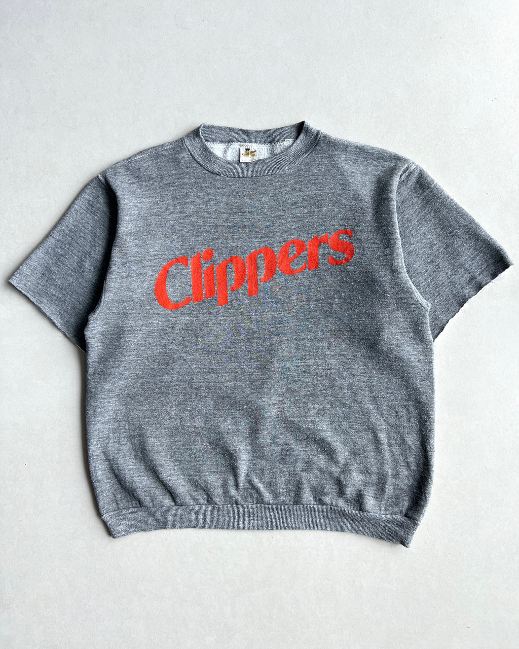 1970S RUSSELL ‘CLIPPERS’ CUT-OFF SWEATSHIRT (L)