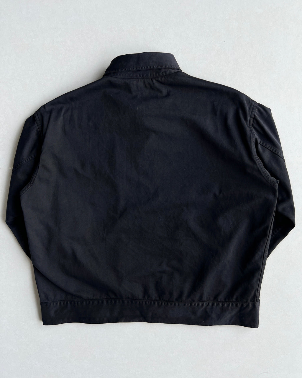 1950S OVERDYED BLACK US MILITARY MEDIC CROPPED JACKET (L)