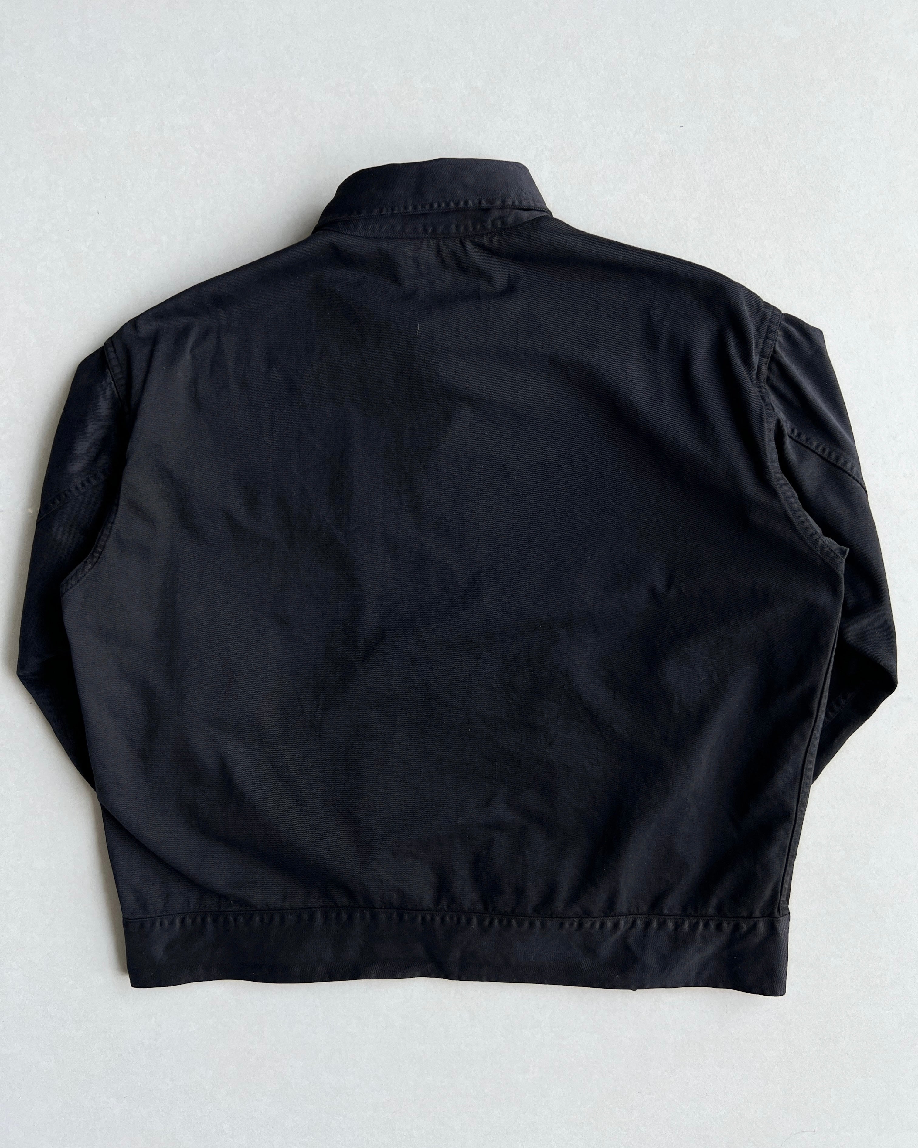 1950S OVERDYED BLACK US MILITARY MEDIC CROPPED JACKET (L)